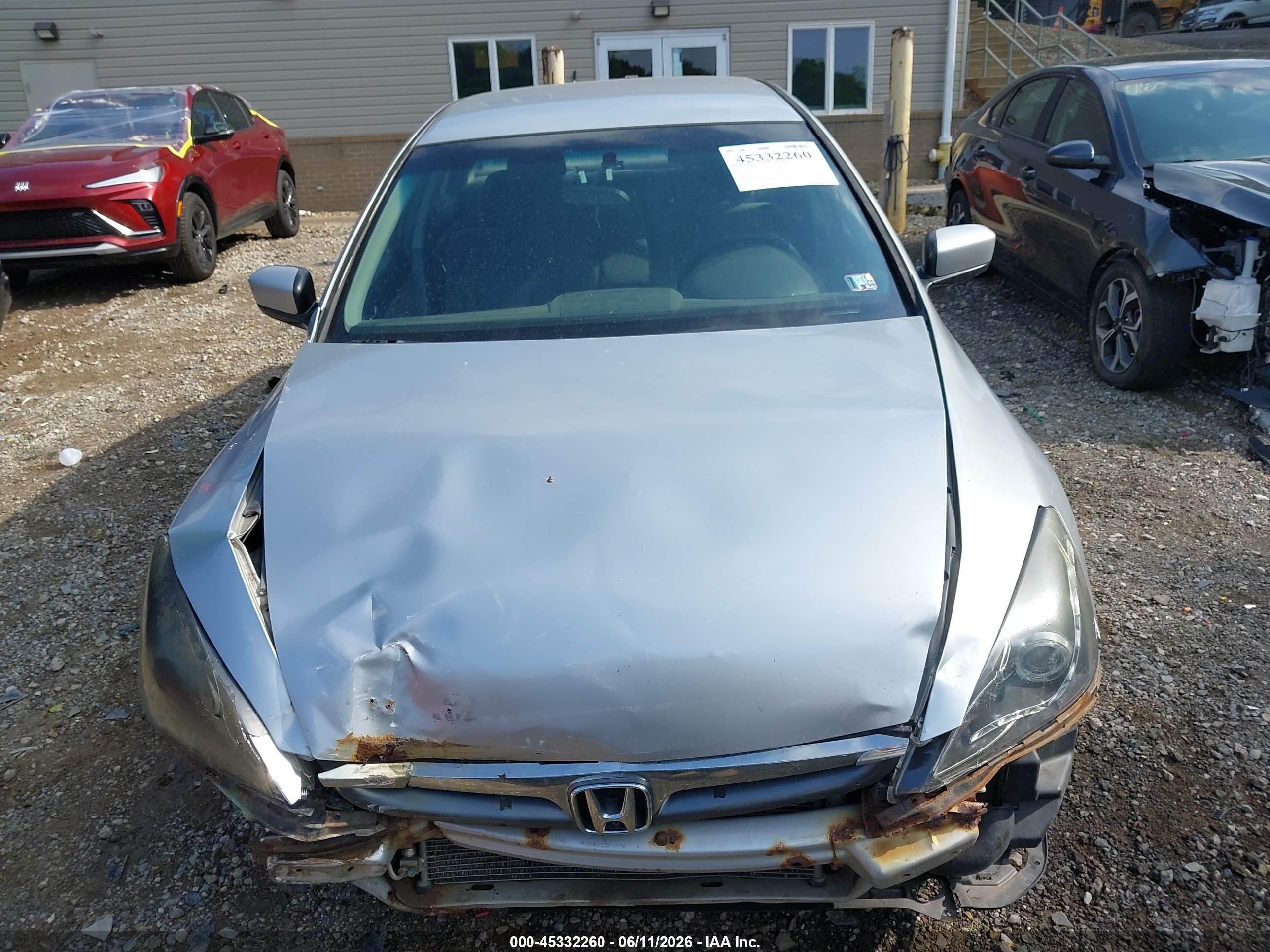 2007 Honda Accord 2.4 Lx Silver vin: 1HGCM56427A228225