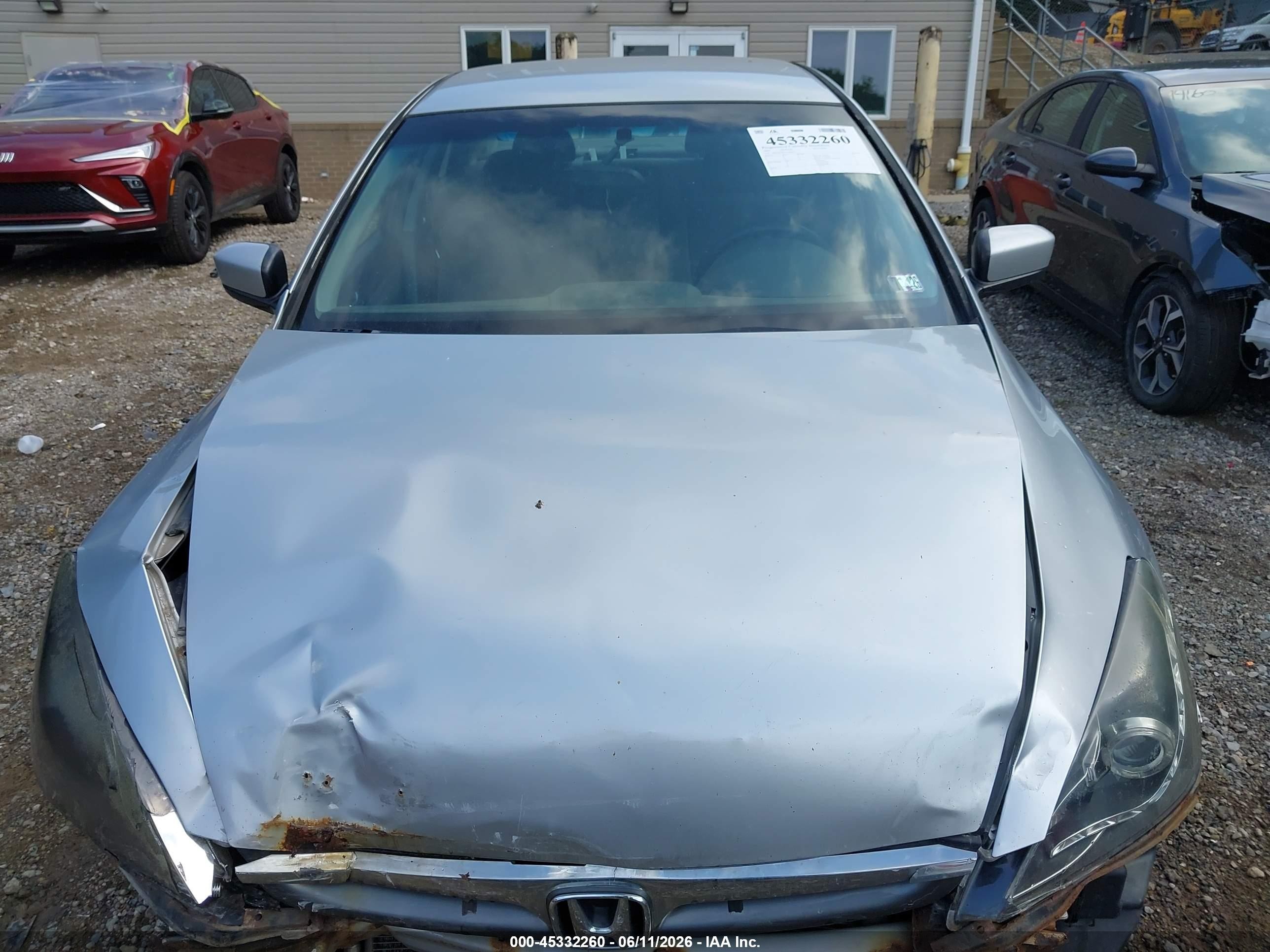 2007 Honda Accord 2.4 Lx Silver vin: 1HGCM56427A228225