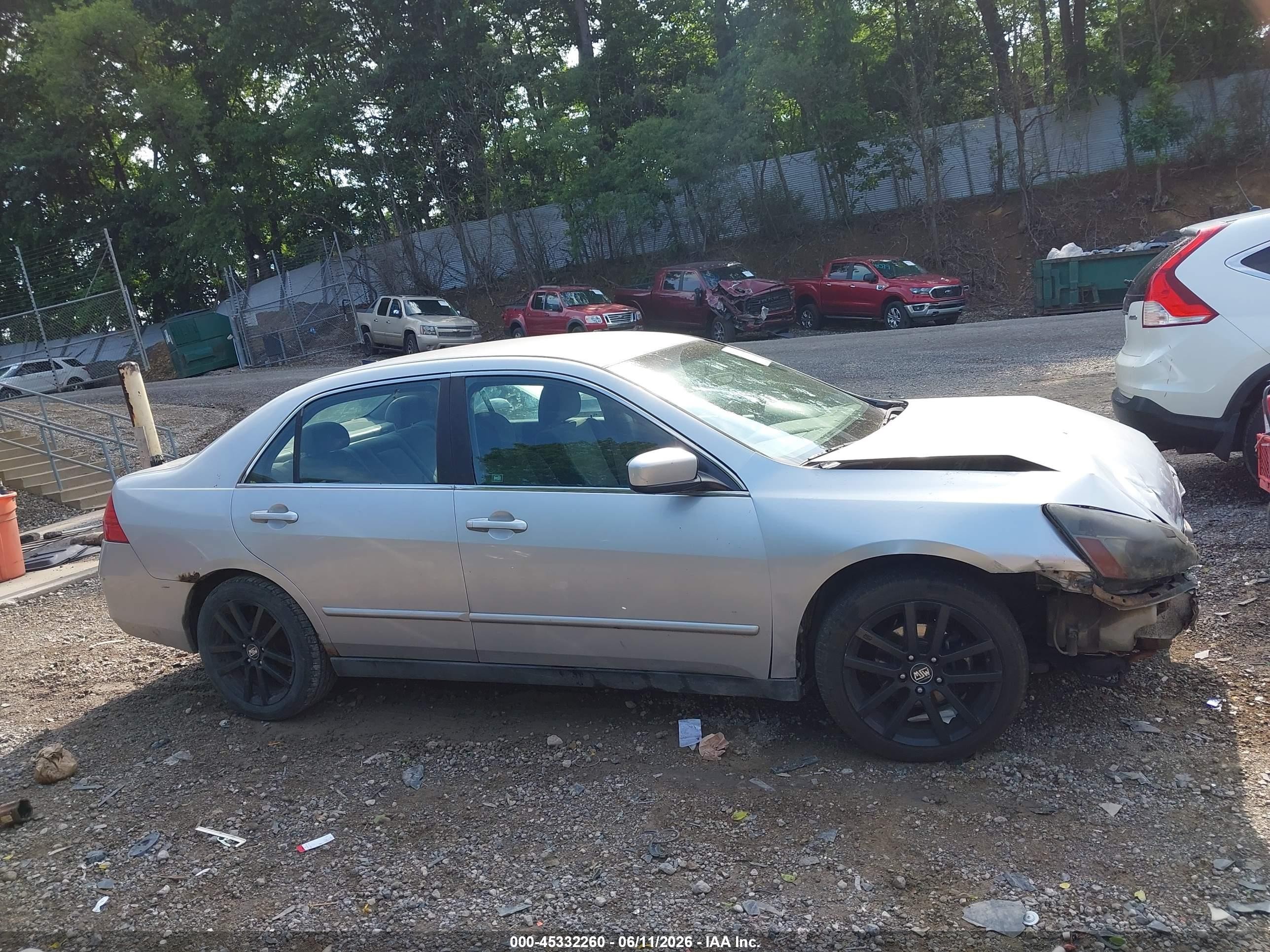2007 Honda Accord 2.4 Lx Silver vin: 1HGCM56427A228225