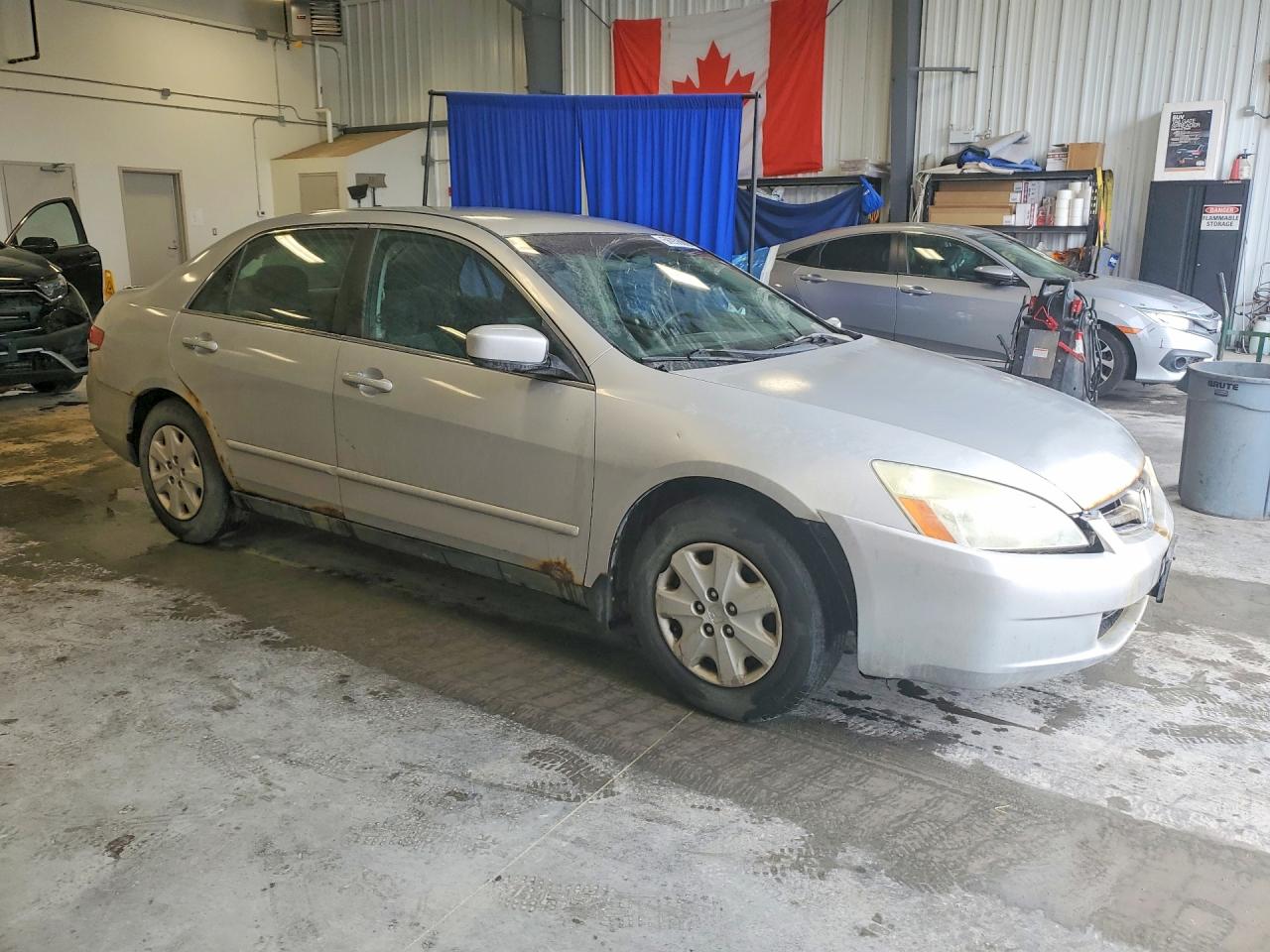 2003 Honda Accord Lx Silver vin: 1HGCM56433A818265