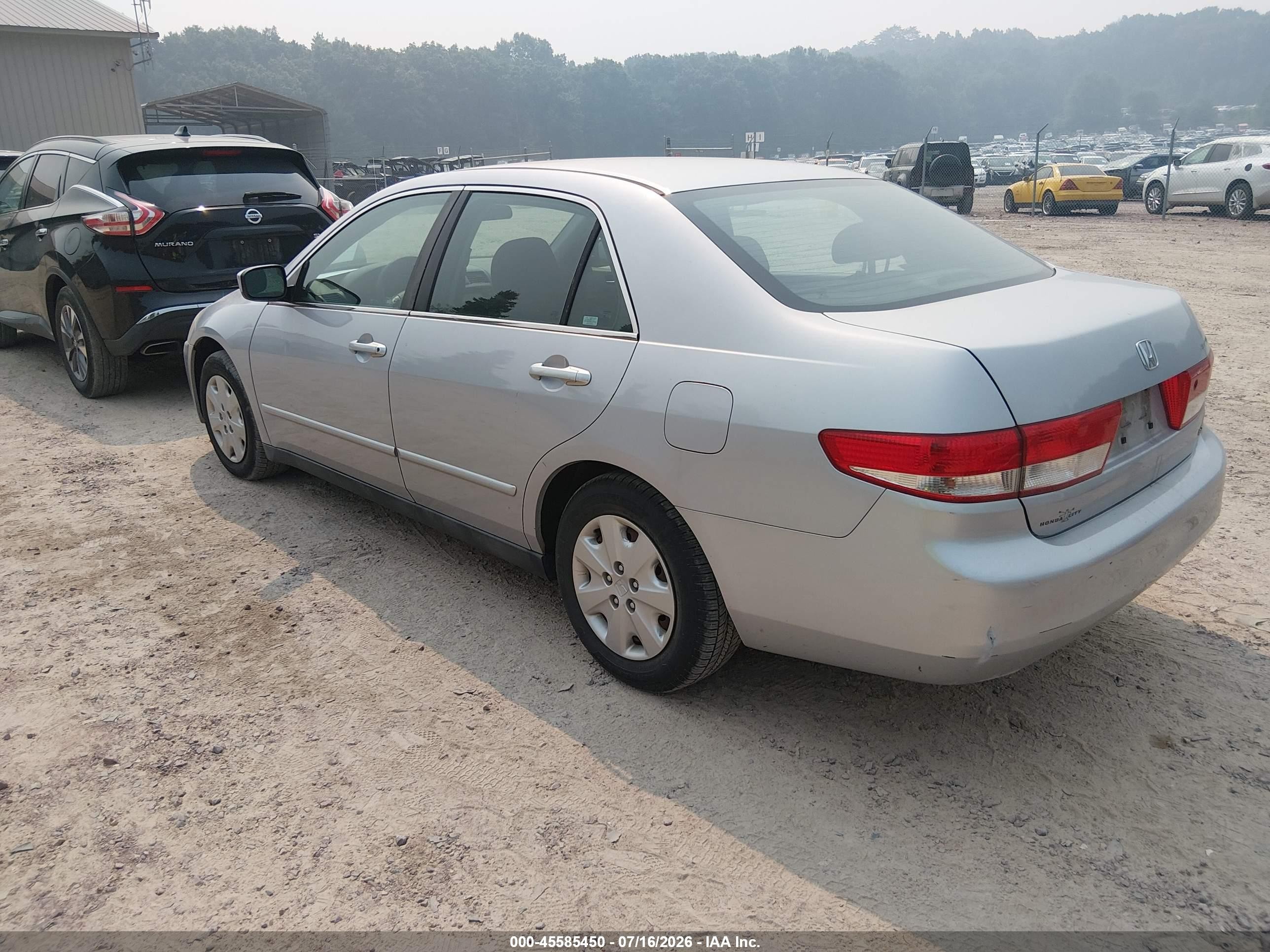 2004 Honda Accord 2.4 Lx Silver vin: 1HGCM56434A158956