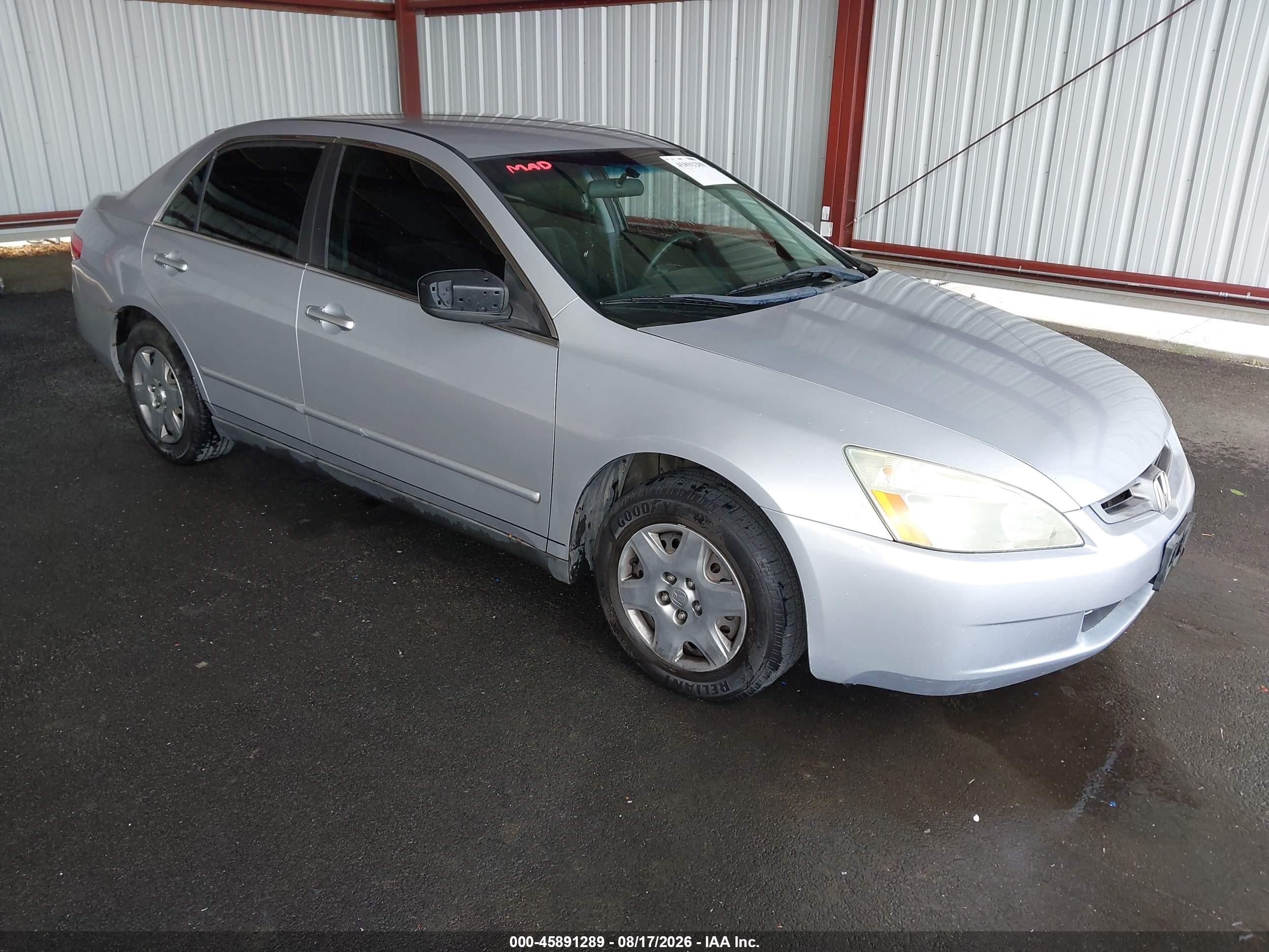 2005 Honda Accord 2.4 Lx Серебряный vin: 1HGCM56435A018813