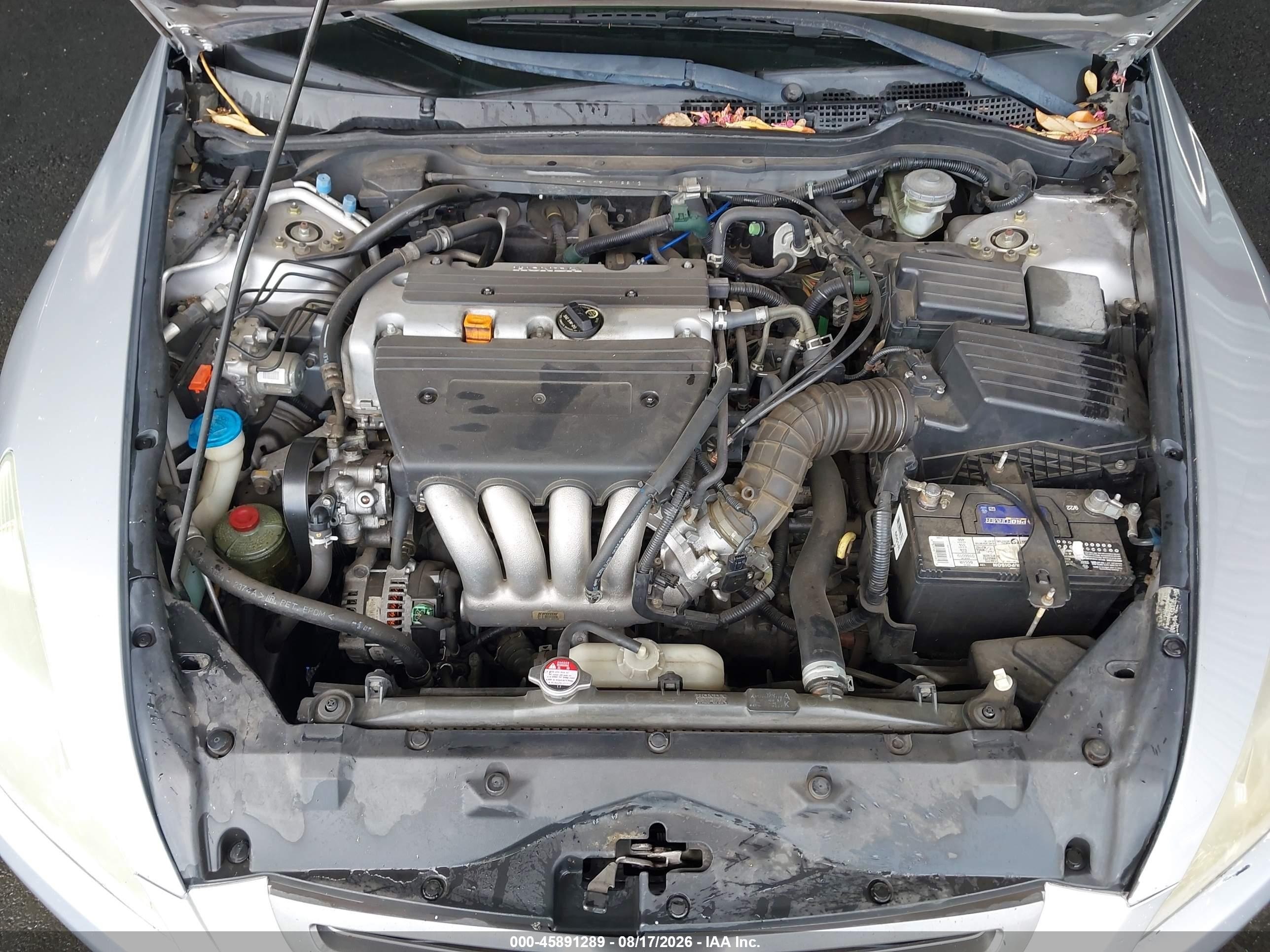 2005 Honda Accord 2.4 Lx Серебряный vin: 1HGCM56435A018813