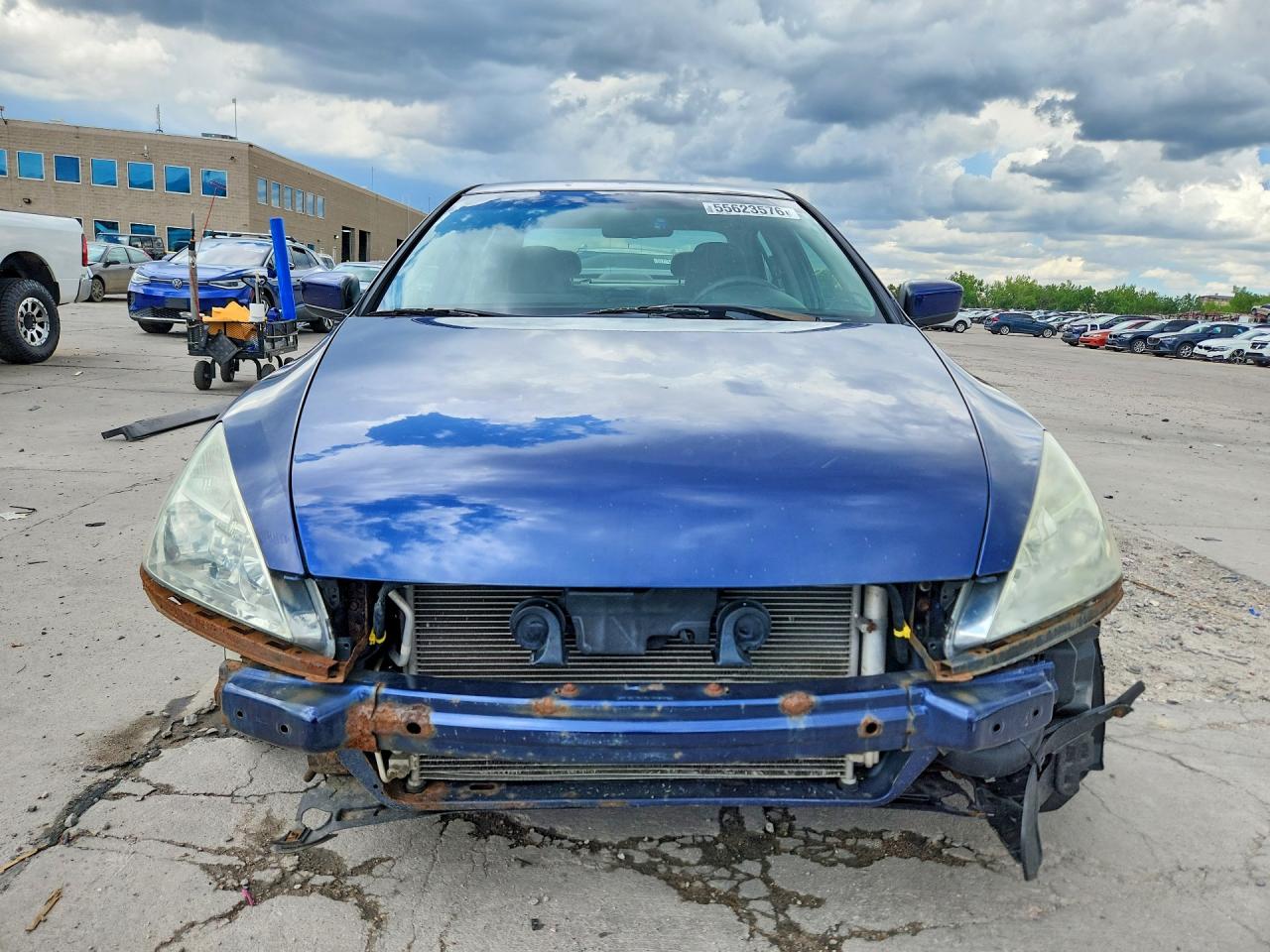 2005 Honda Accord Lx Blue vin: 1HGCM56435A022943
