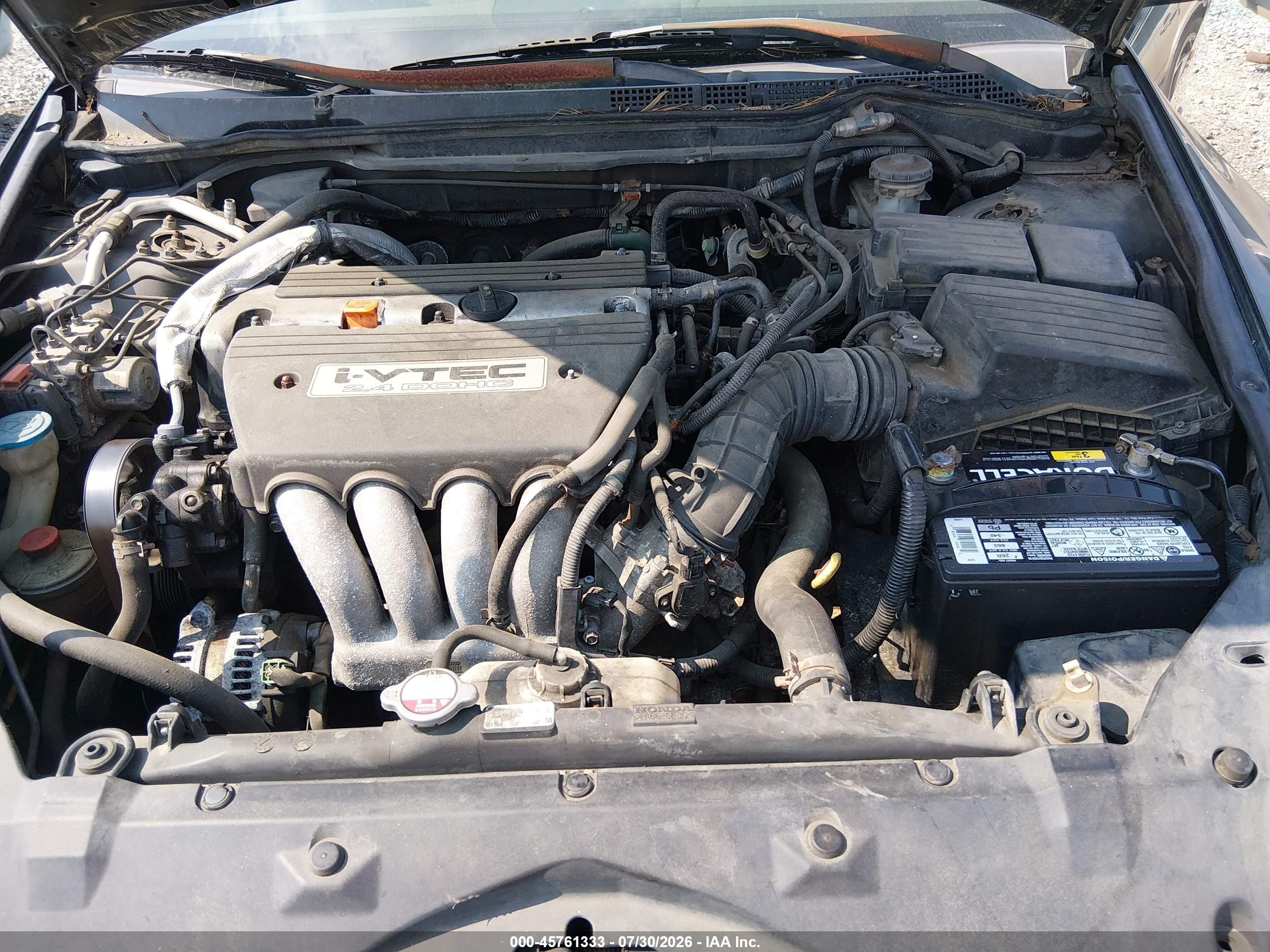 2005 Honda Accord 2.4 Lx Green vin: 1HGCM56435A071320