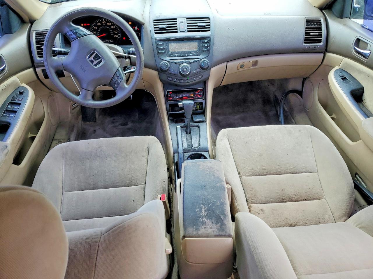 2005 Honda Accord Lx White vin: 1HGCM56435A078901