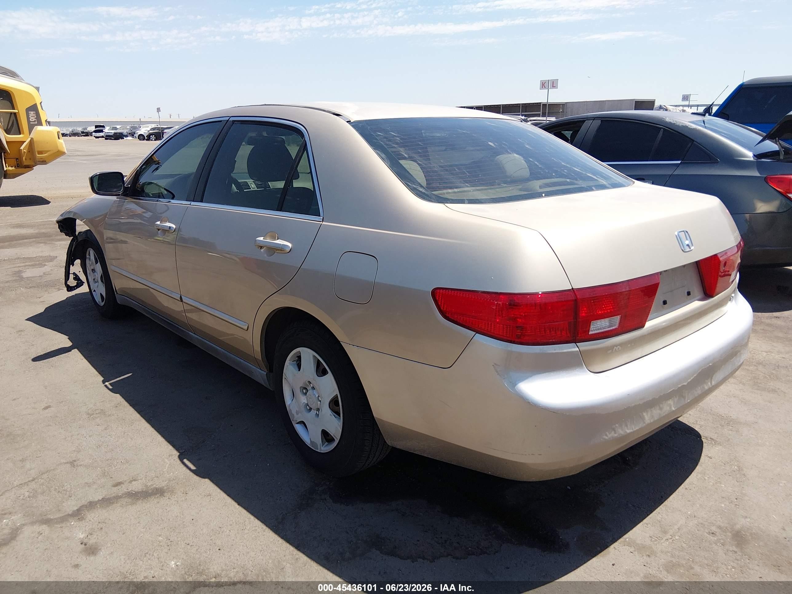 2005 Honda Accord 2.4 Lx Tan vin: 1HGCM56435A079854