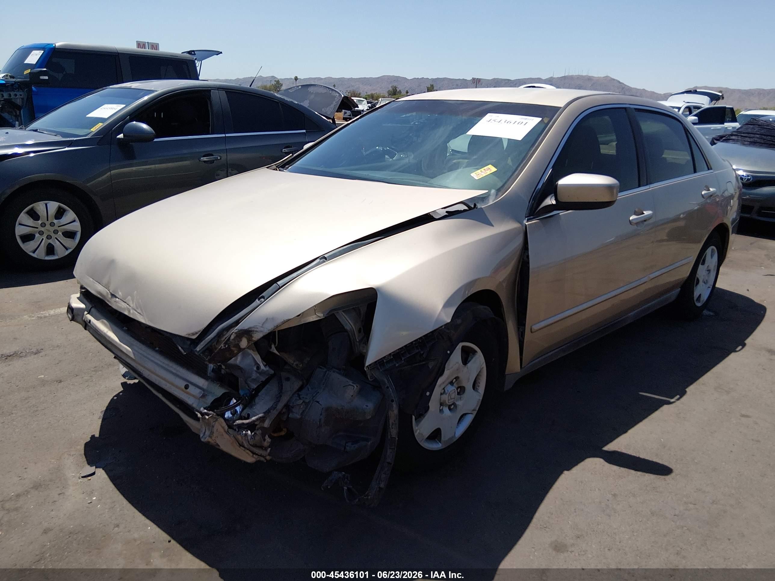 2005 Honda Accord 2.4 Lx Tan vin: 1HGCM56435A079854