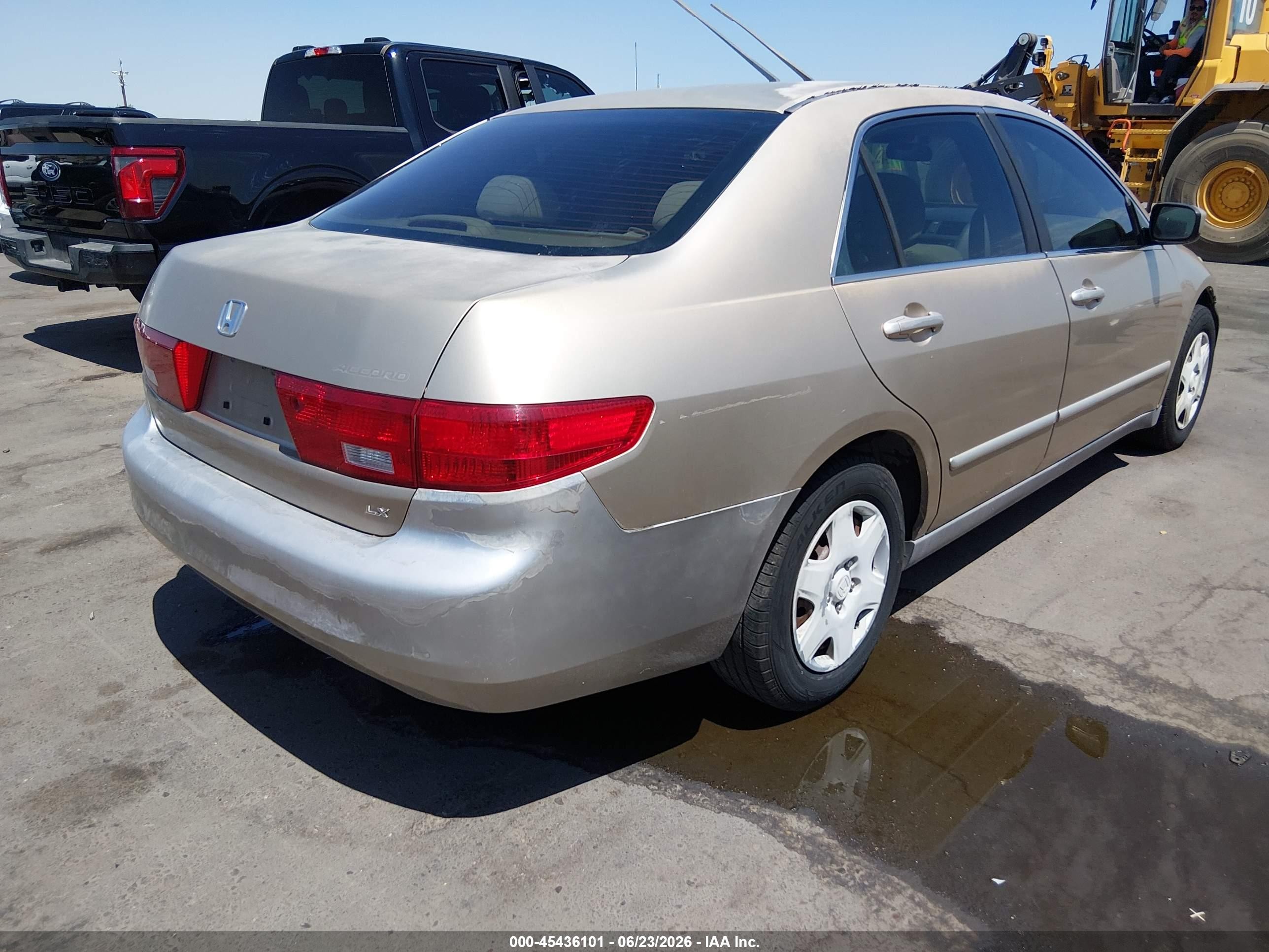 2005 Honda Accord 2.4 Lx Tan vin: 1HGCM56435A079854