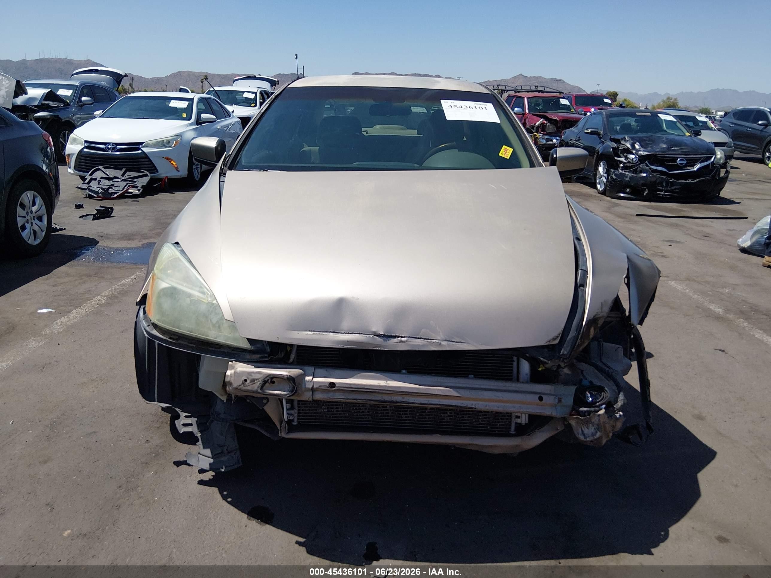 2005 Honda Accord 2.4 Lx Tan vin: 1HGCM56435A079854