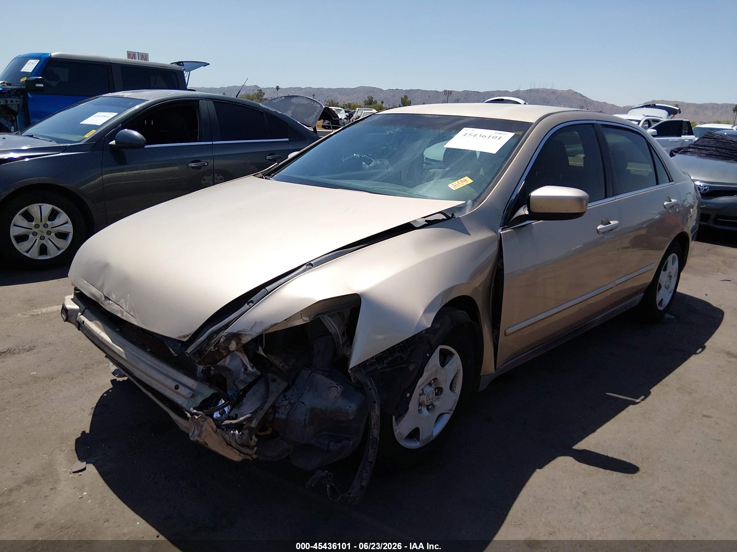 2005 Honda Accord 2.4 Lx Tan vin: 1HGCM56435A079854