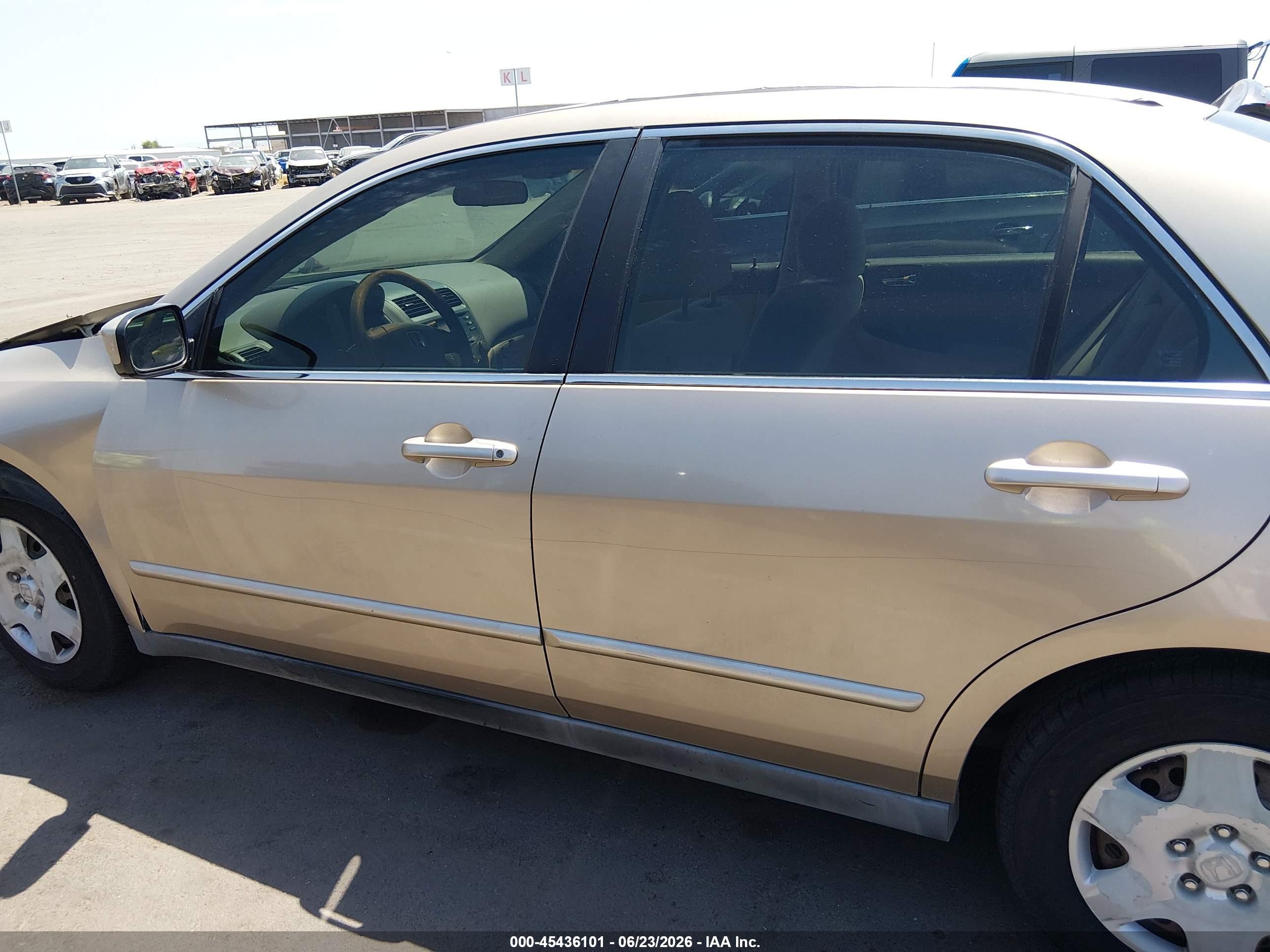2005 Honda Accord 2.4 Lx Tan vin: 1HGCM56435A079854