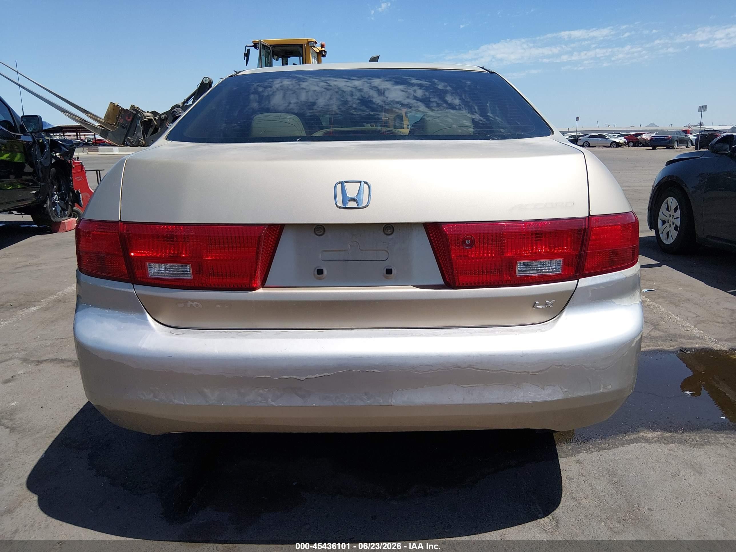 2005 Honda Accord 2.4 Lx Tan vin: 1HGCM56435A079854