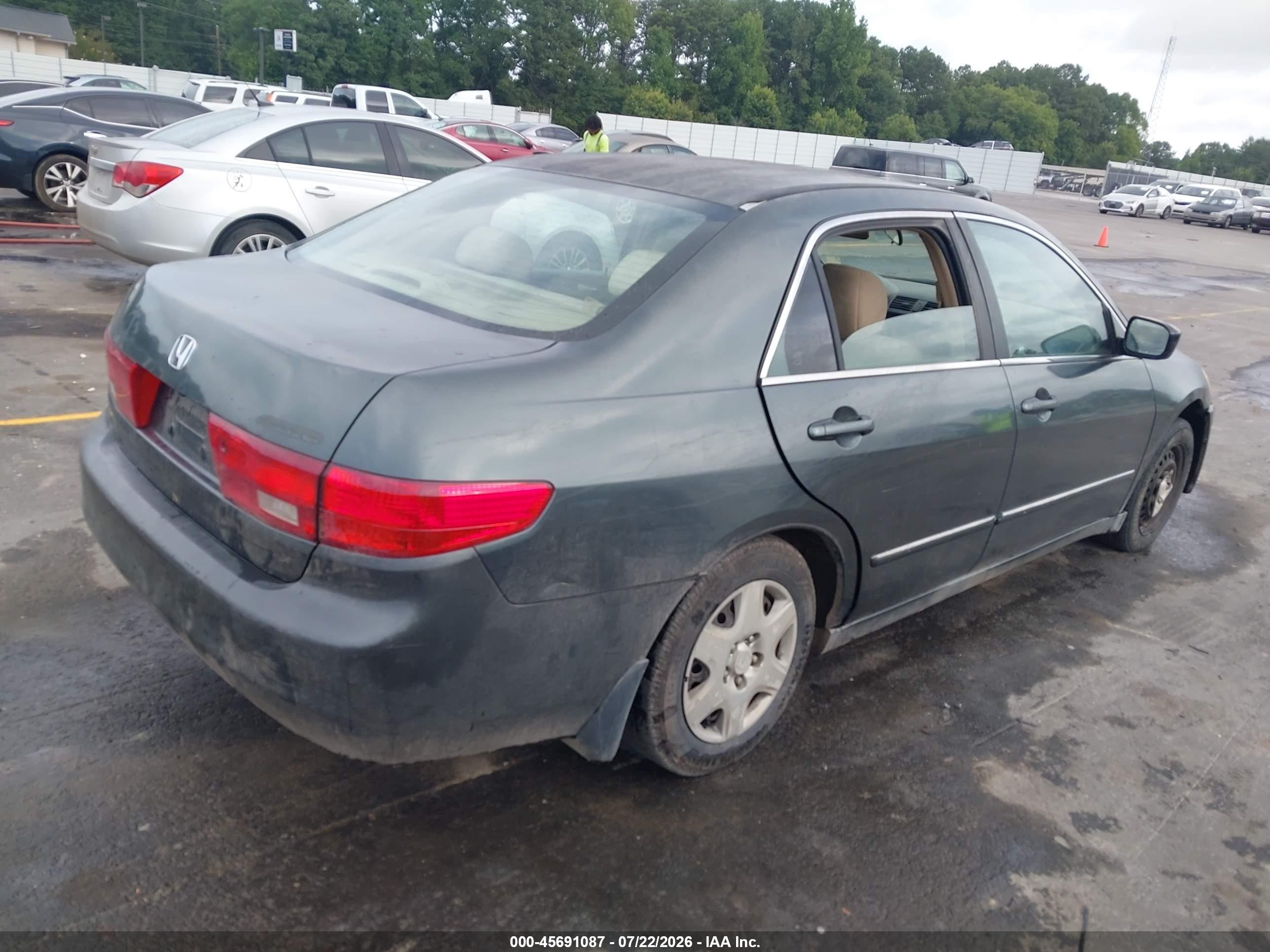2005 Honda Accord 2.4 Lx Серый vin: 1HGCM56435A085654