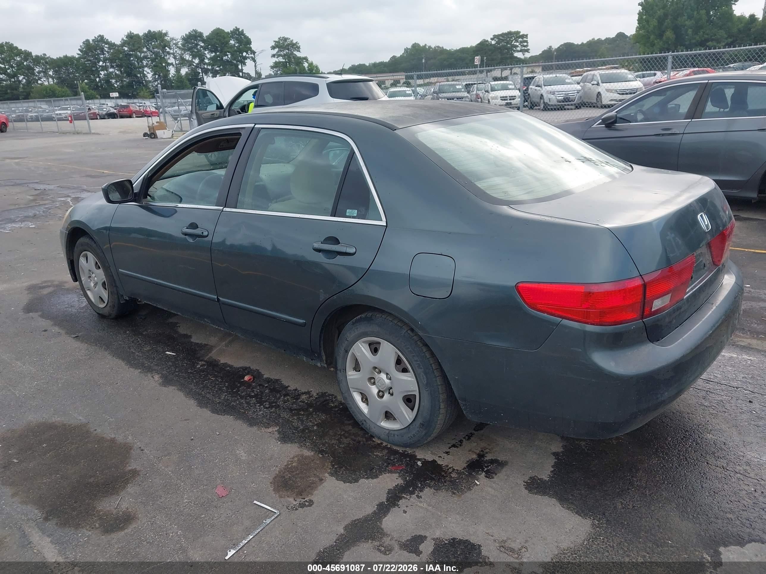 2005 Honda Accord 2.4 Lx Серый vin: 1HGCM56435A085654