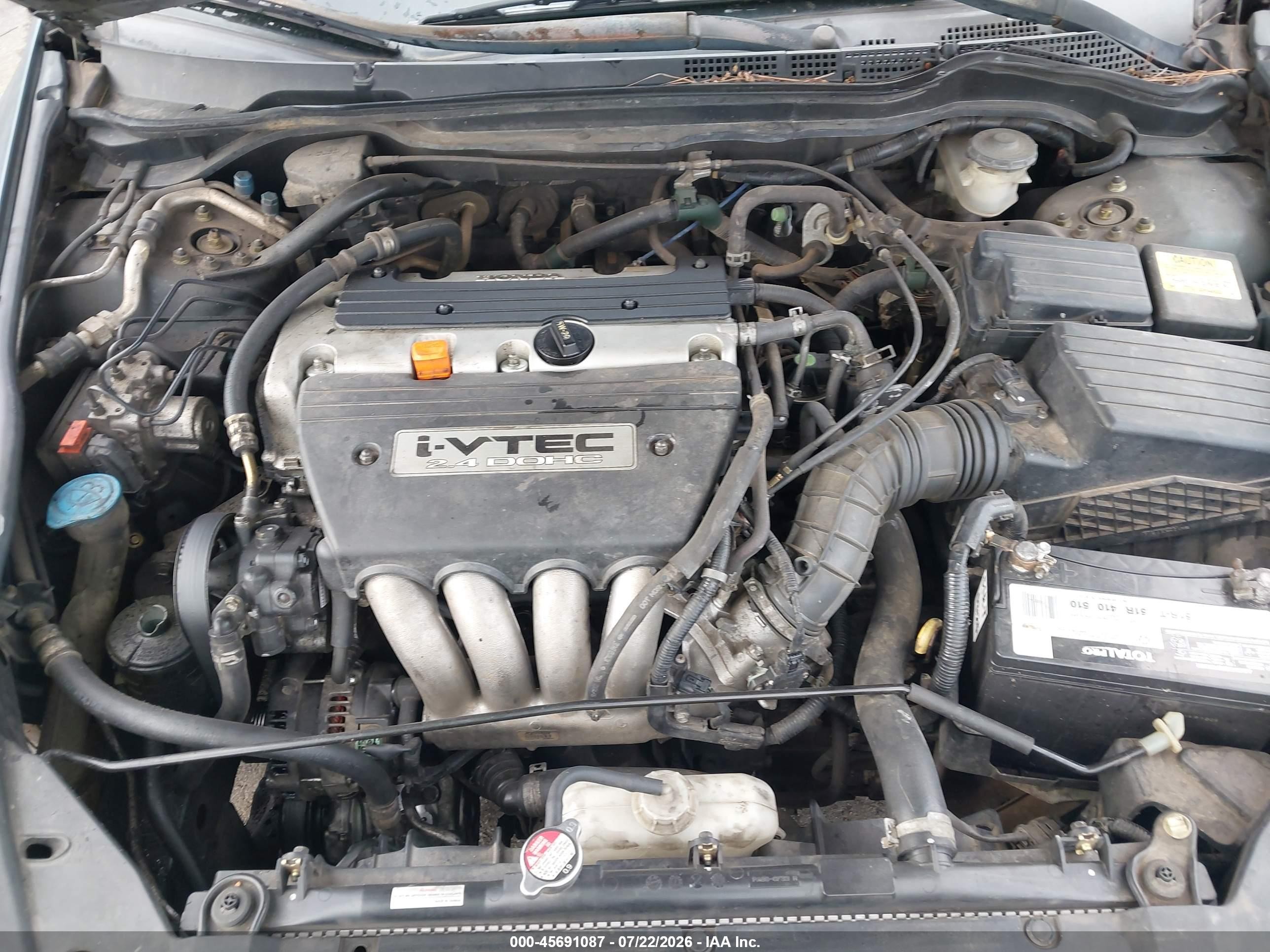 2005 Honda Accord 2.4 Lx Серый vin: 1HGCM56435A085654