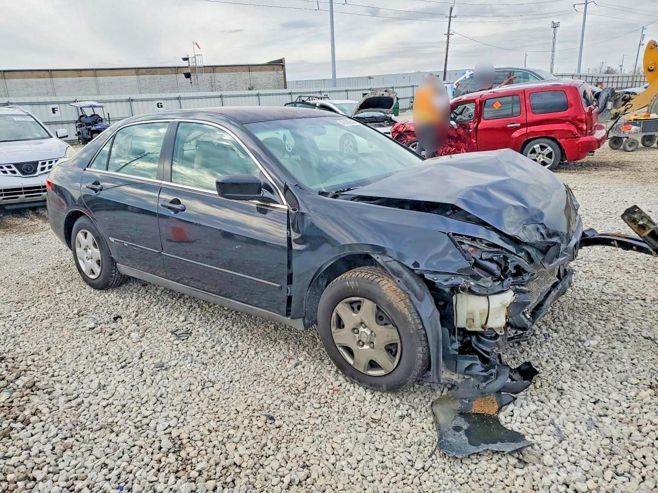 2005 Honda Accord Black vin: 1HGCM56435A120807