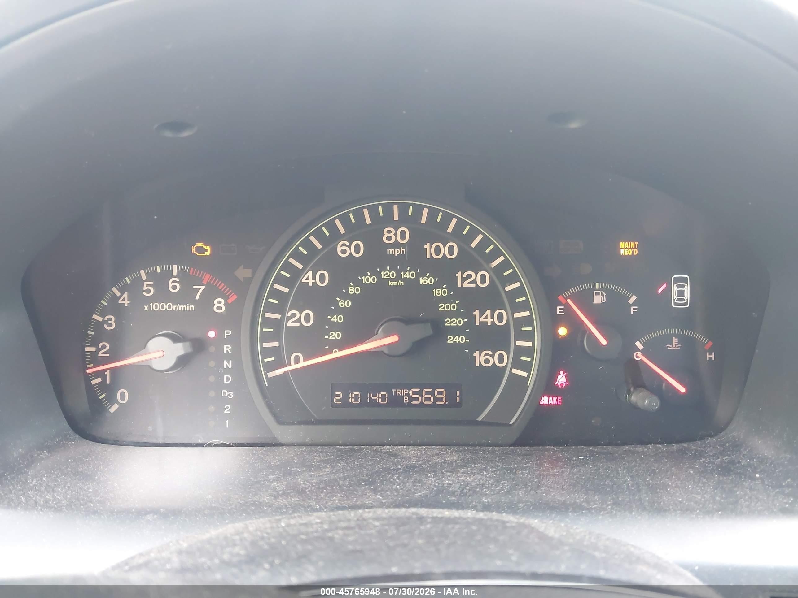 2005 Honda Accord 2.4 Lx Blue vin: 1HGCM56435A150504