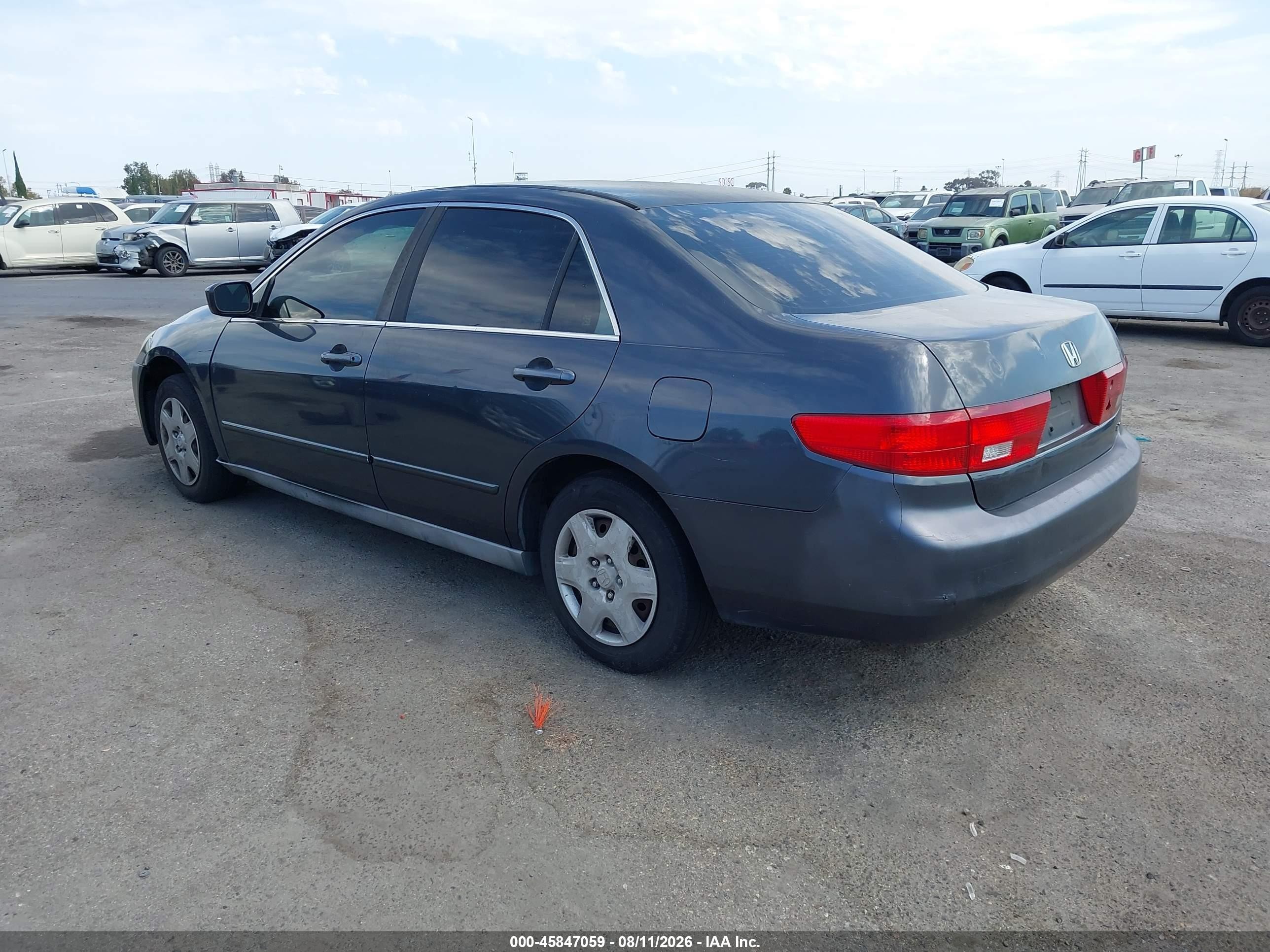 2005 Honda Accord 2.4 Lx Gray vin: 1HGCM56435A158893