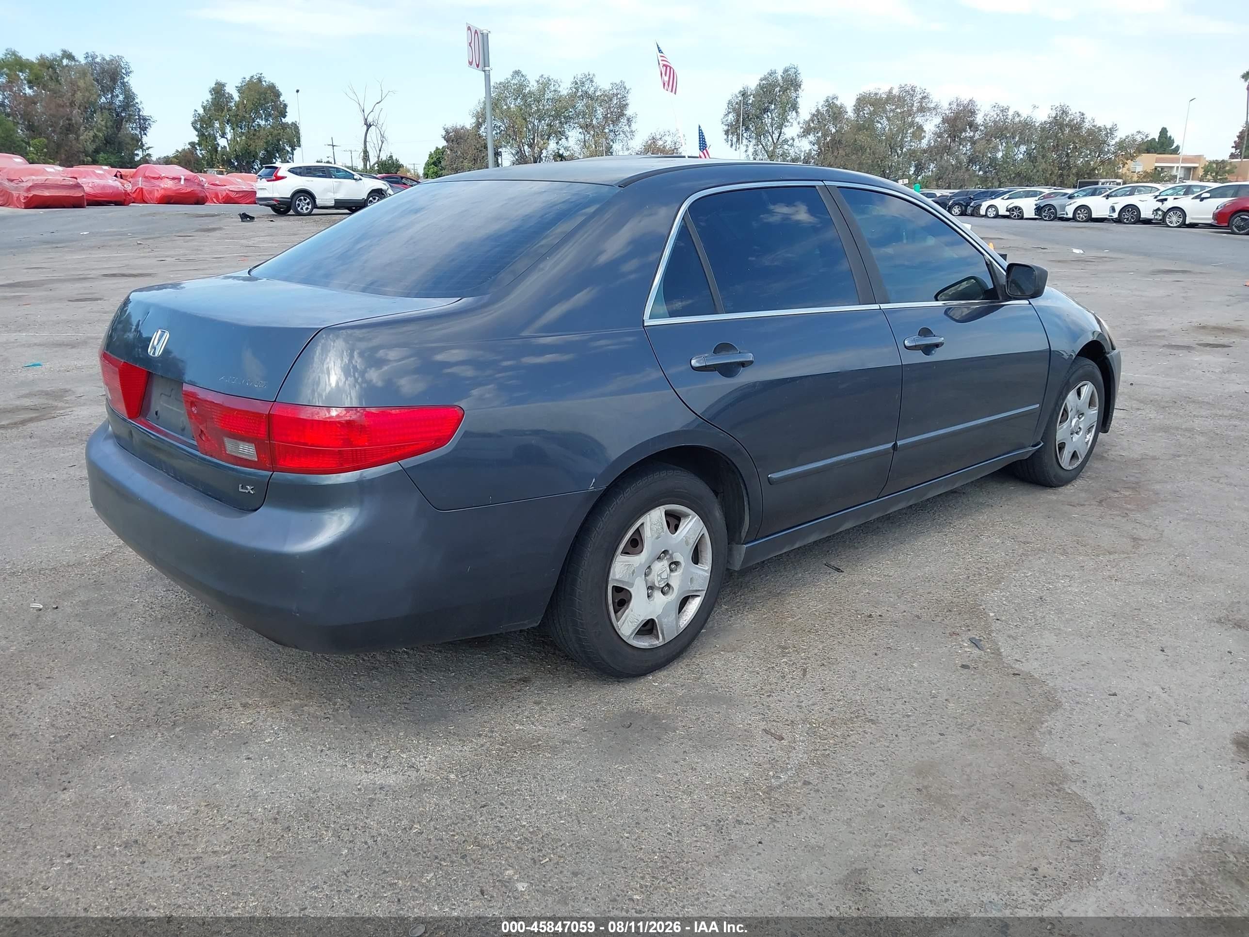 2005 Honda Accord 2.4 Lx Gray vin: 1HGCM56435A158893