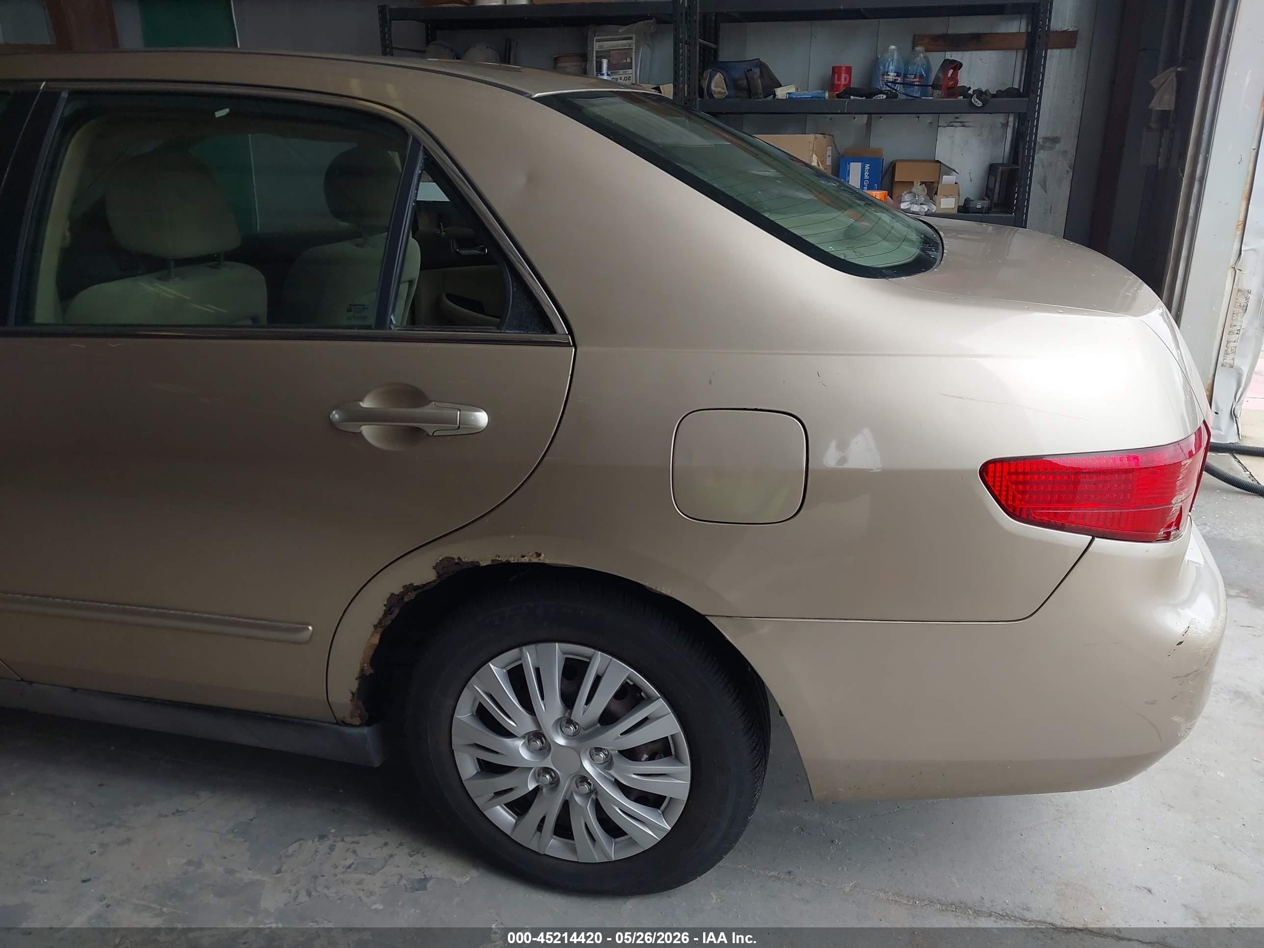 2005 Honda Accord 2.4 Lx Gold vin: 1HGCM56435A164676