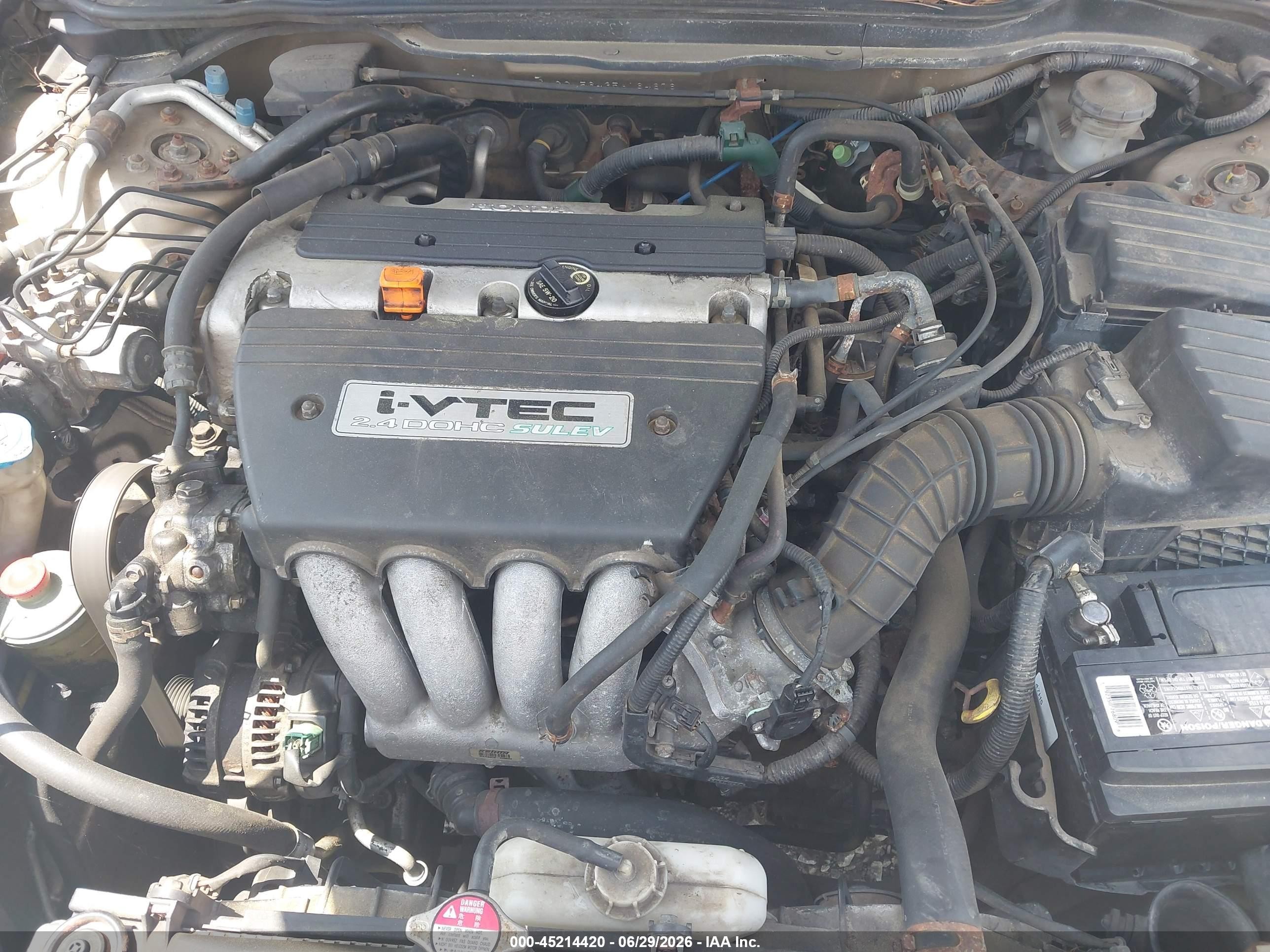 2005 Honda Accord 2.4 Lx Gold vin: 1HGCM56435A164676