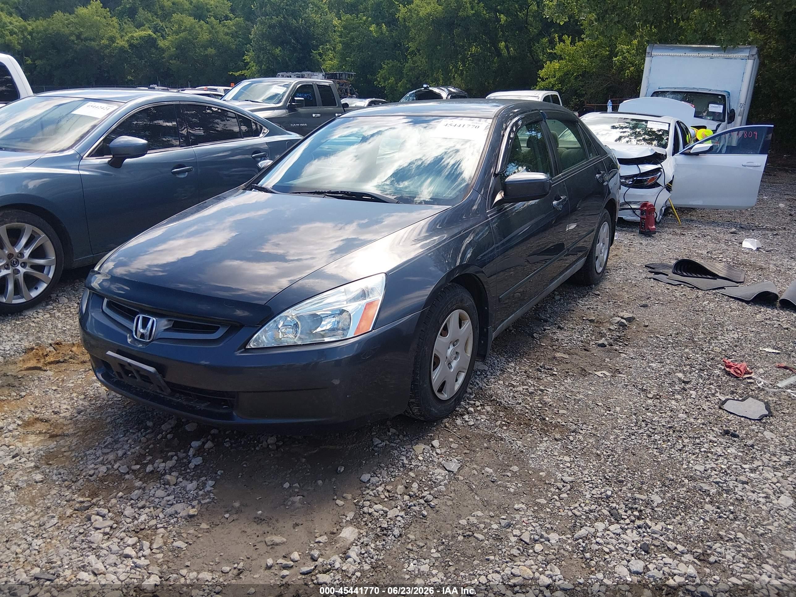 2005 Honda Accord 2.4 Lx Gray vin: 1HGCM56435A174432