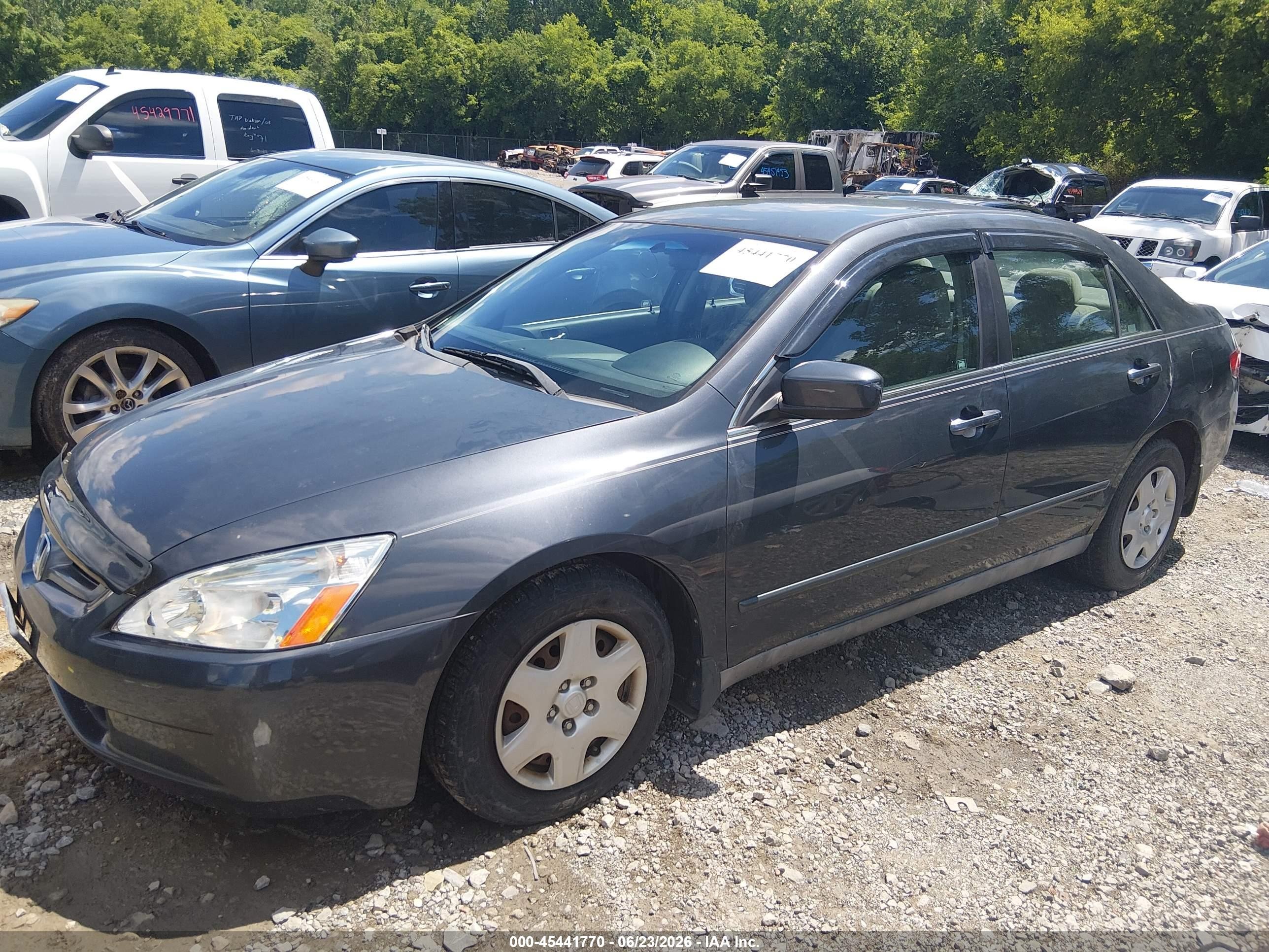 2005 Honda Accord 2.4 Lx Gray vin: 1HGCM56435A174432