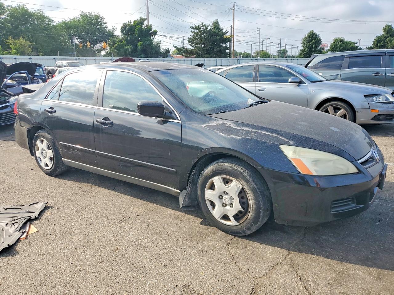 2006 Honda Accord Lx Black vin: 1HGCM56436A040067