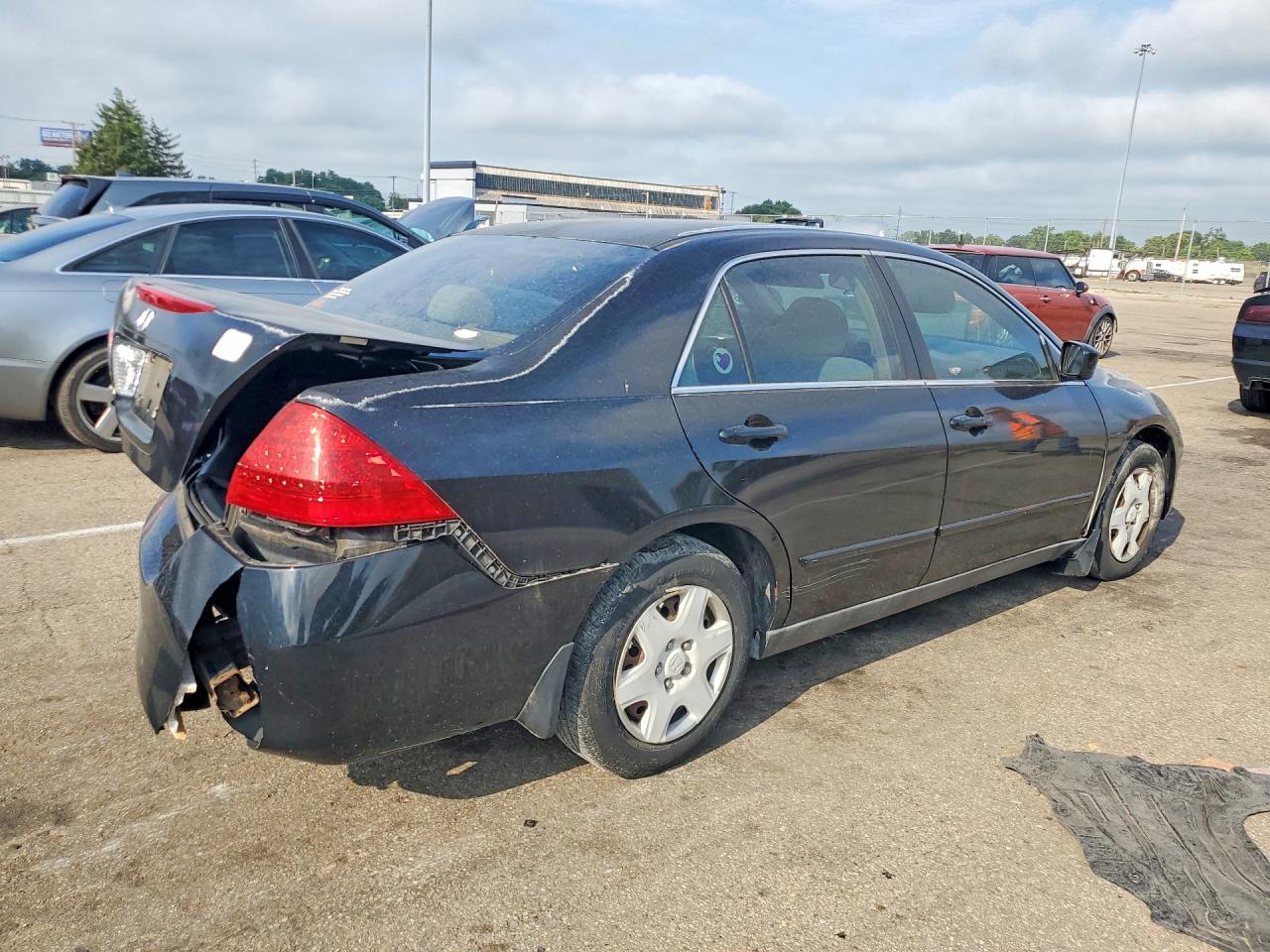 2006 Honda Accord Lx Black vin: 1HGCM56436A040067