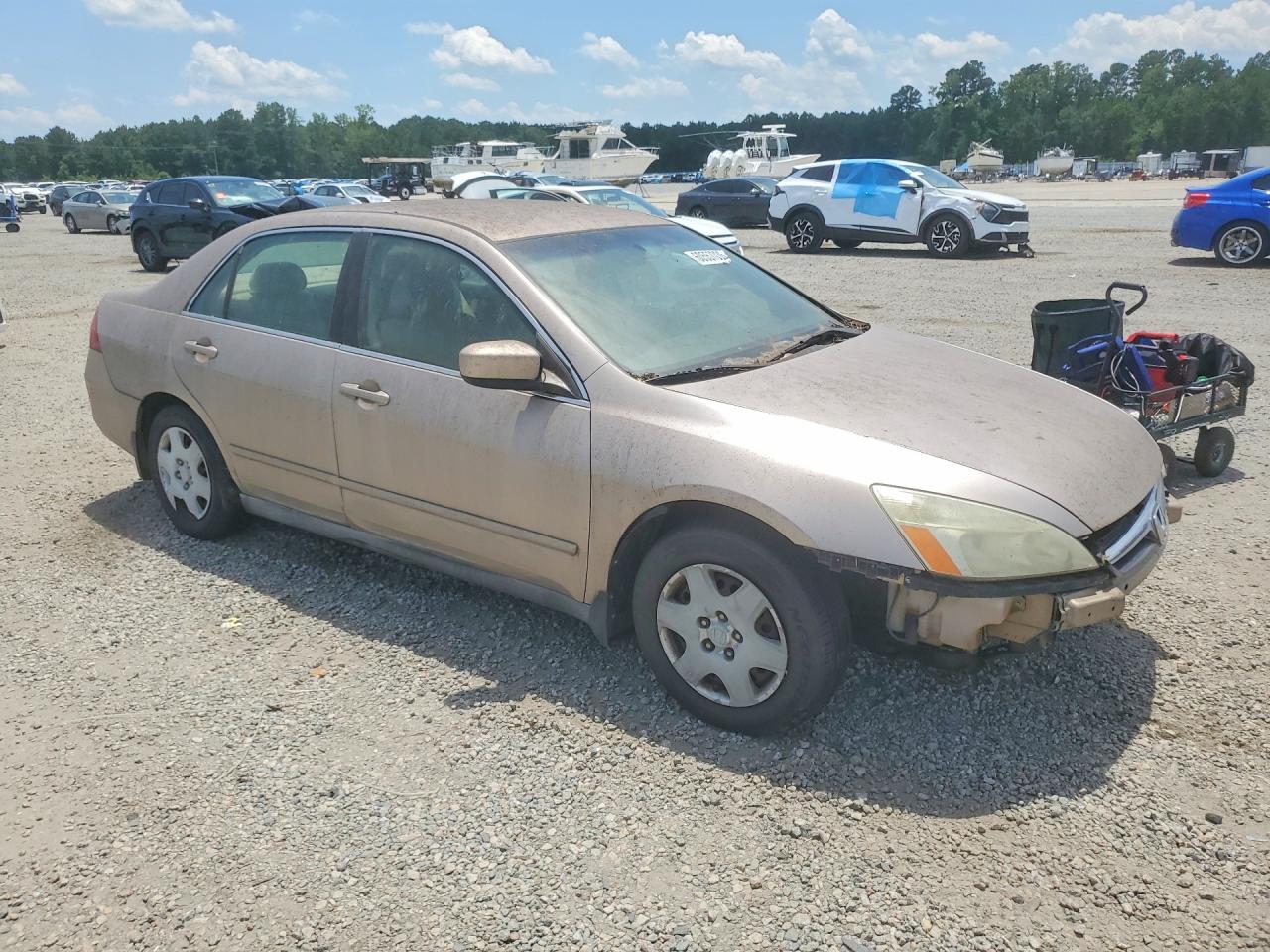 2006 Honda Accord Lx Beige vin: 1HGCM56436A099748