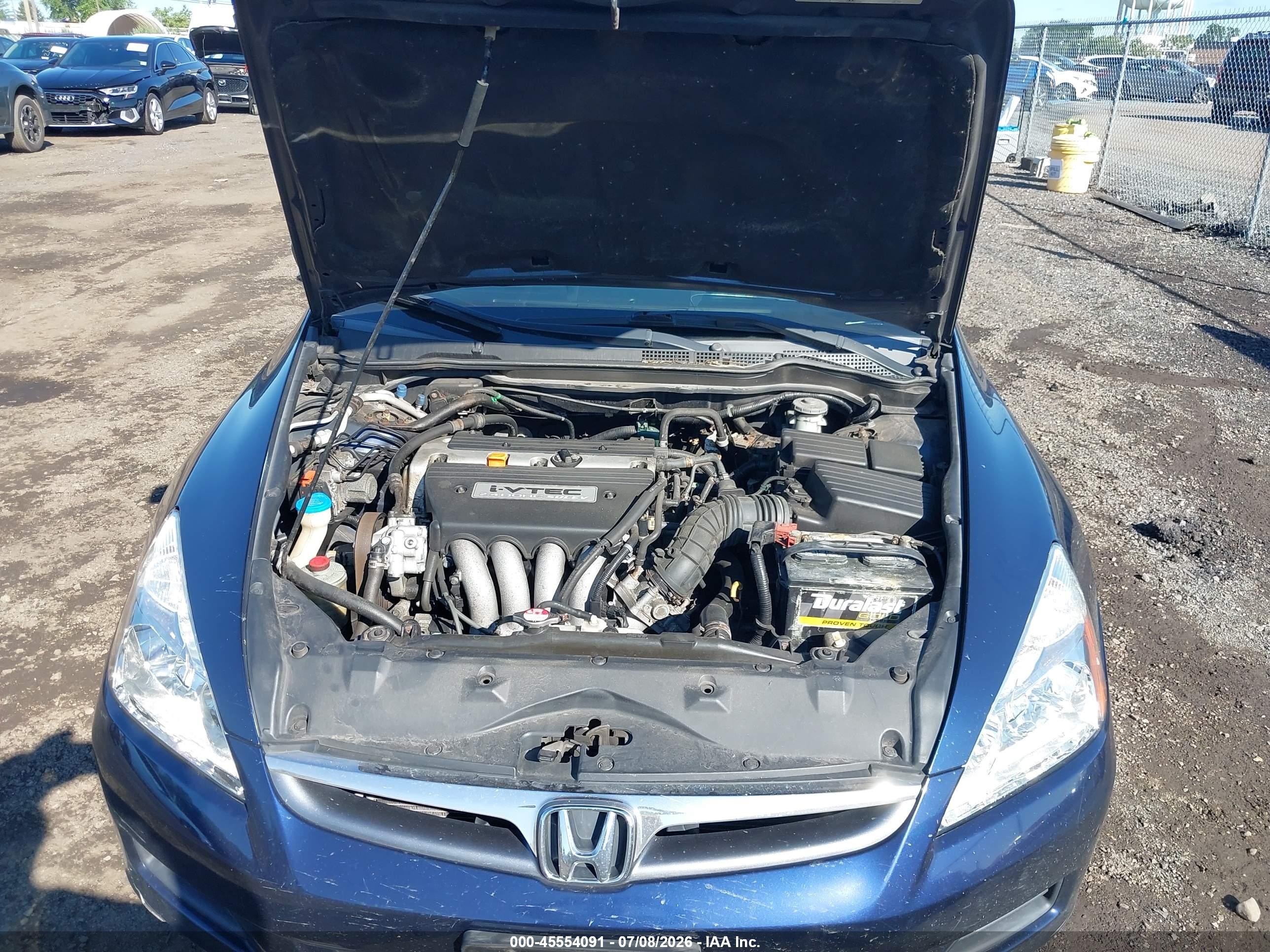 2006 Honda Accord 2.4 Lx Blue vin: 1HGCM56436A139472