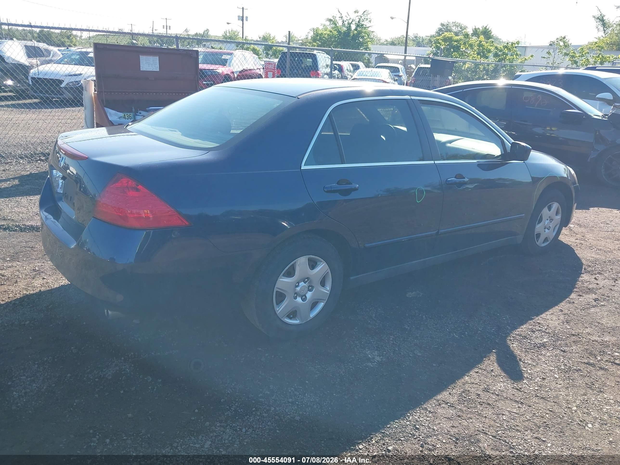 2006 Honda Accord 2.4 Lx Blue vin: 1HGCM56436A139472