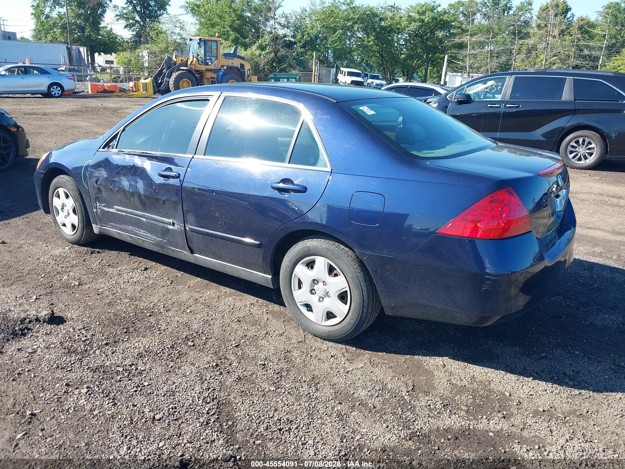 2006 Honda Accord 2.4 Lx Blue vin: 1HGCM56436A139472