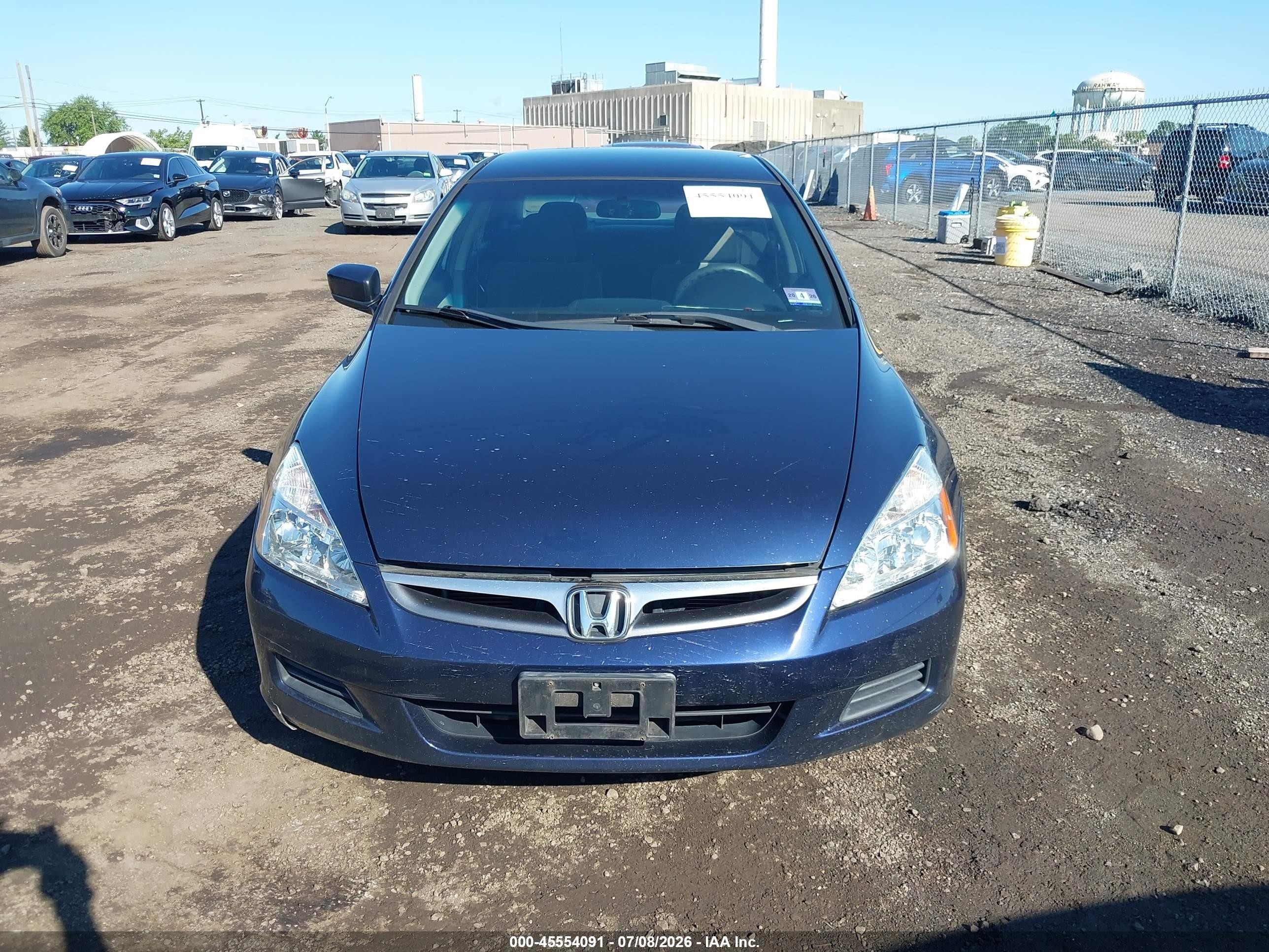 2006 Honda Accord 2.4 Lx Blue vin: 1HGCM56436A139472