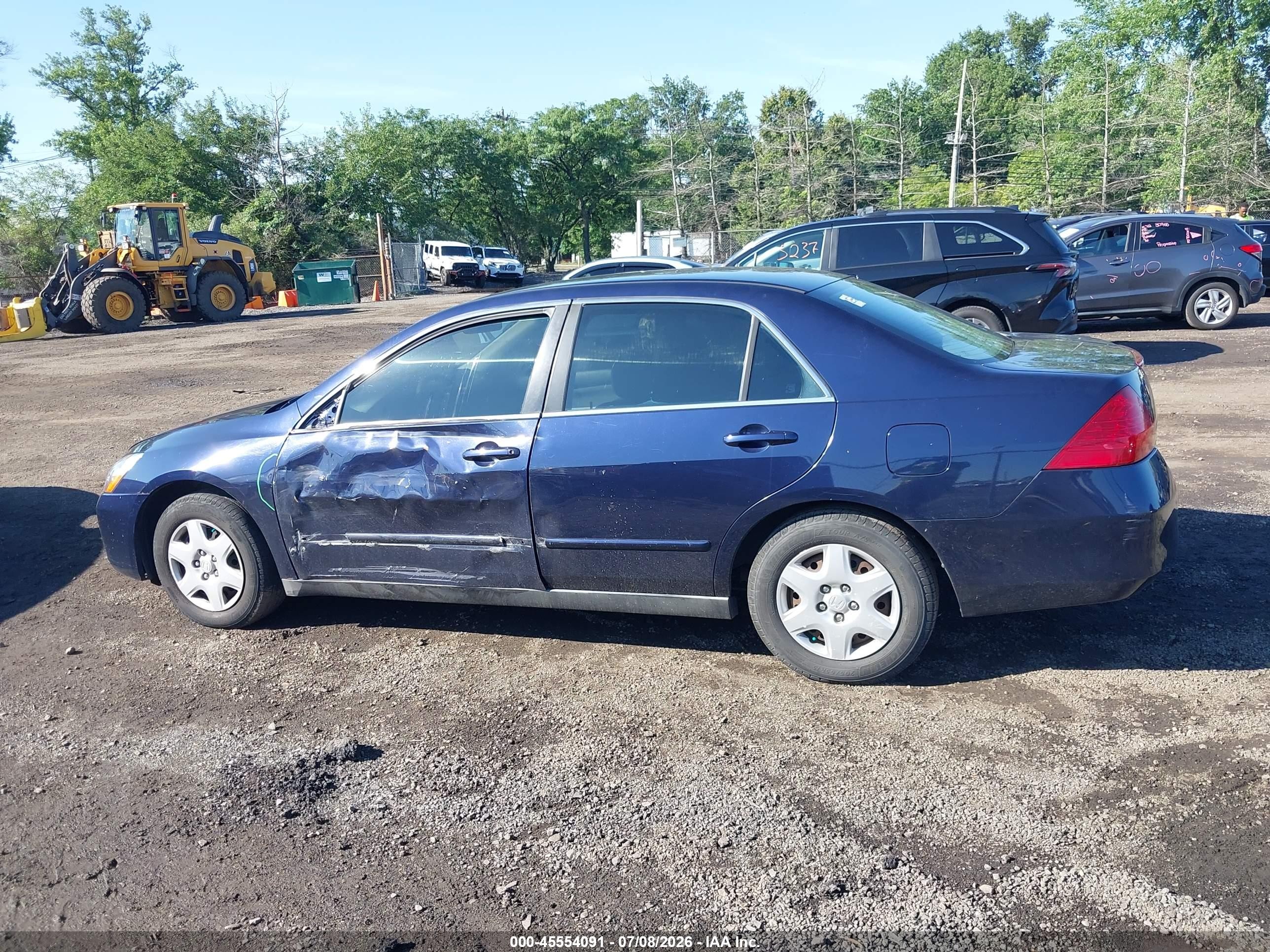 2006 Honda Accord 2.4 Lx Blue vin: 1HGCM56436A139472