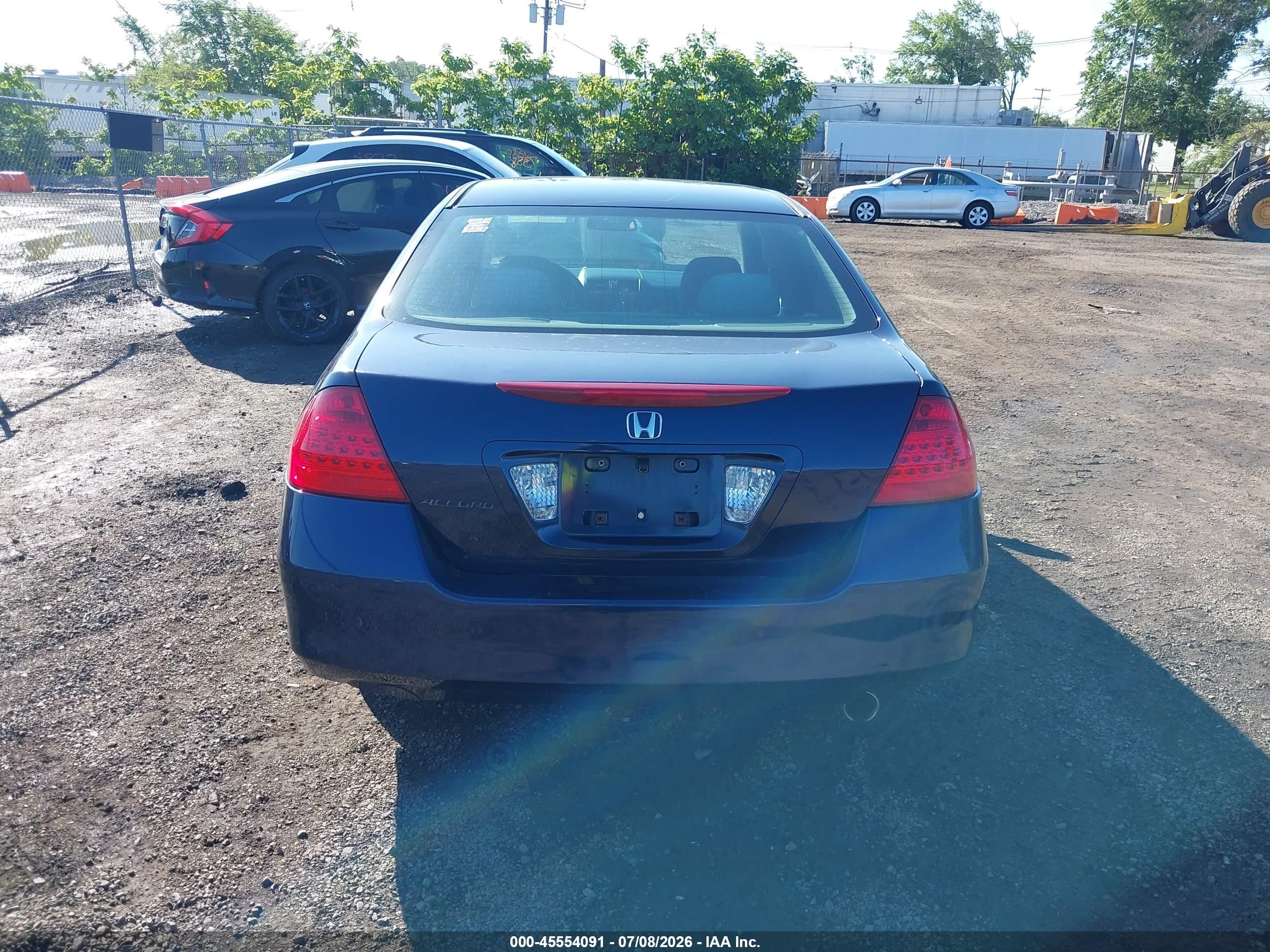 2006 Honda Accord 2.4 Lx Blue vin: 1HGCM56436A139472