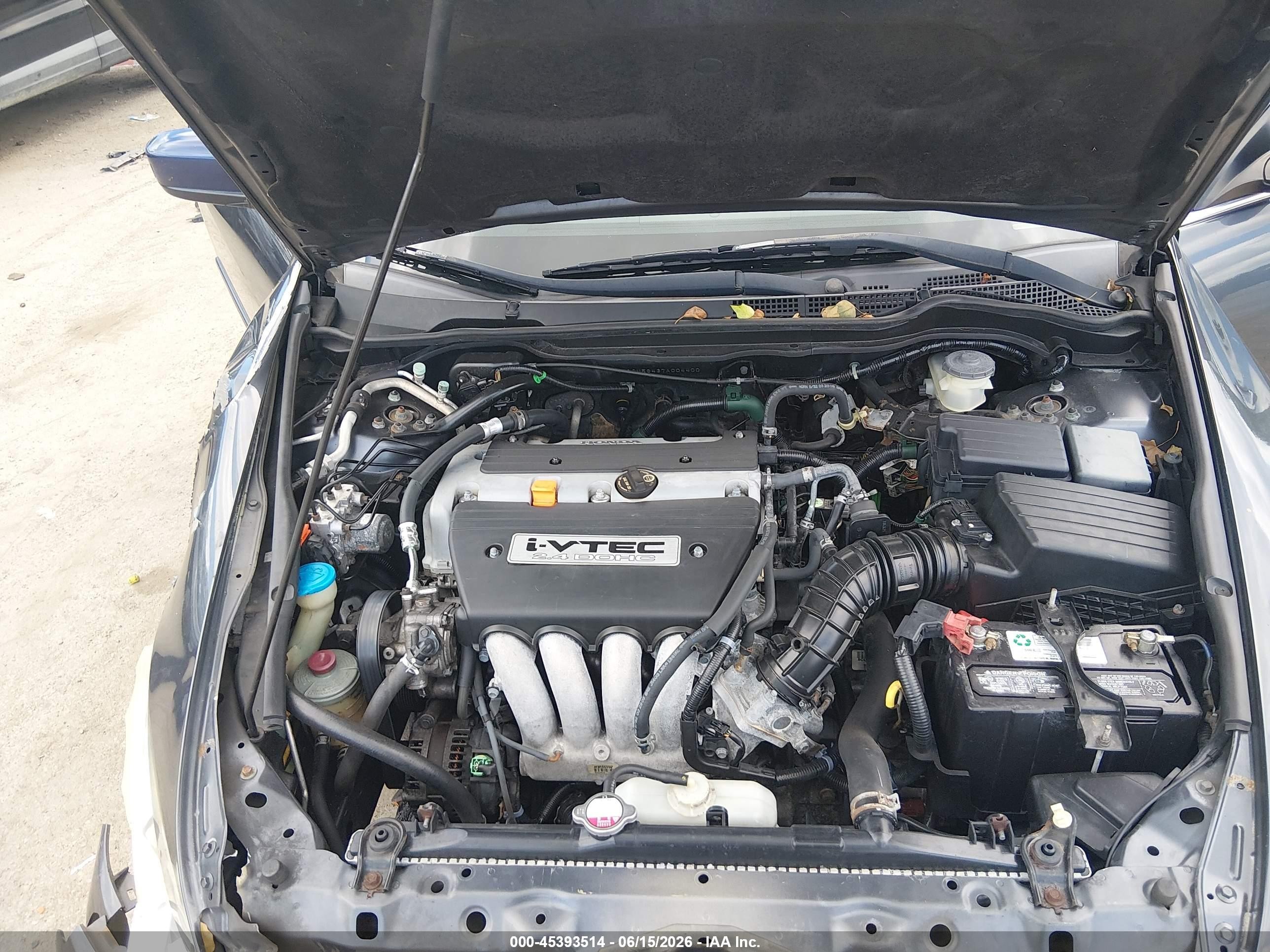 2007 Honda Accord 2.4 Lx Gray vin: 1HGCM56437A004400