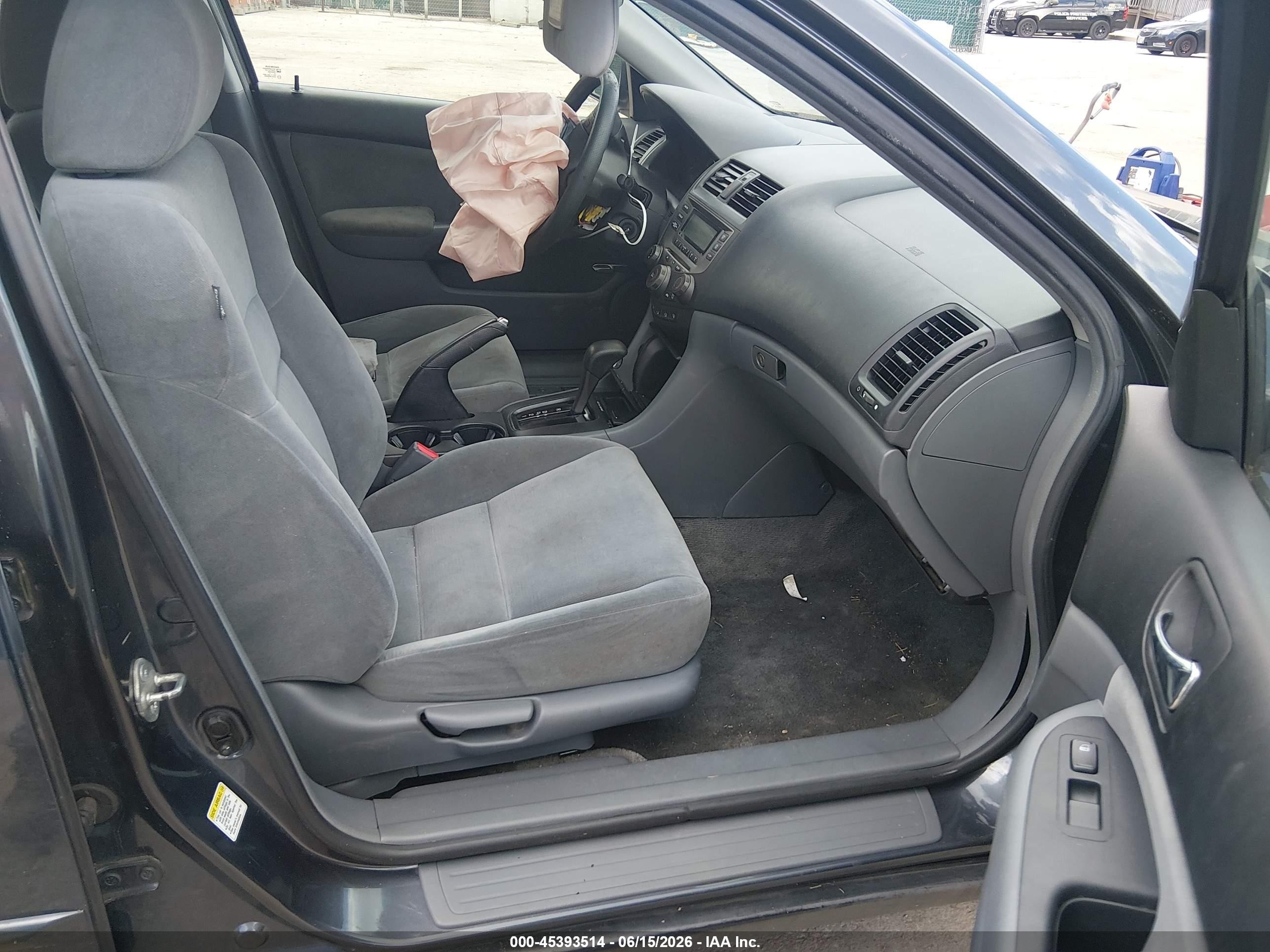 2007 Honda Accord 2.4 Lx Gray vin: 1HGCM56437A004400