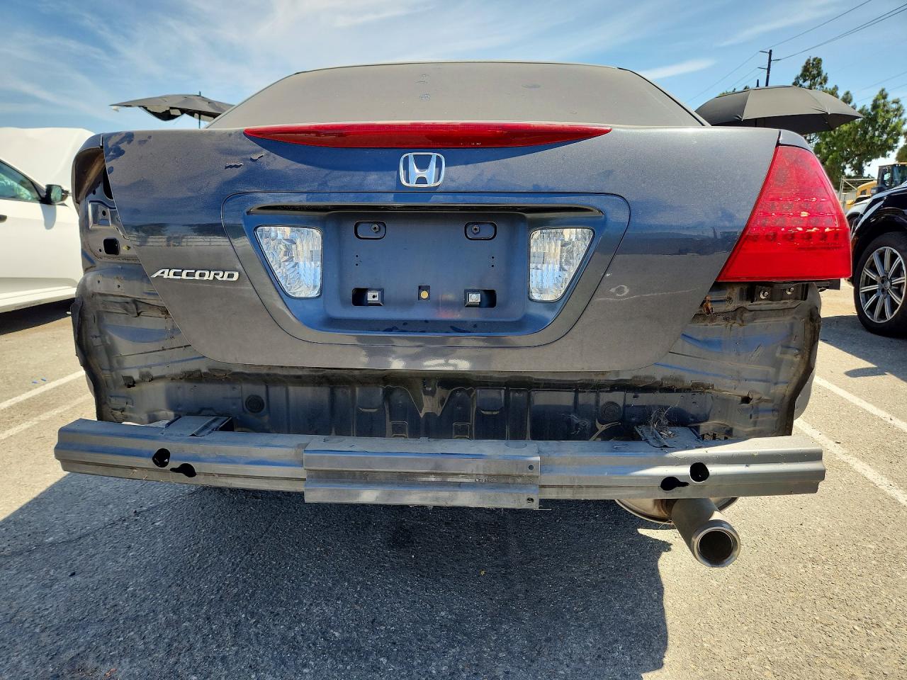 2007 Honda Accord Lx Gray vin: 1HGCM56437A034190