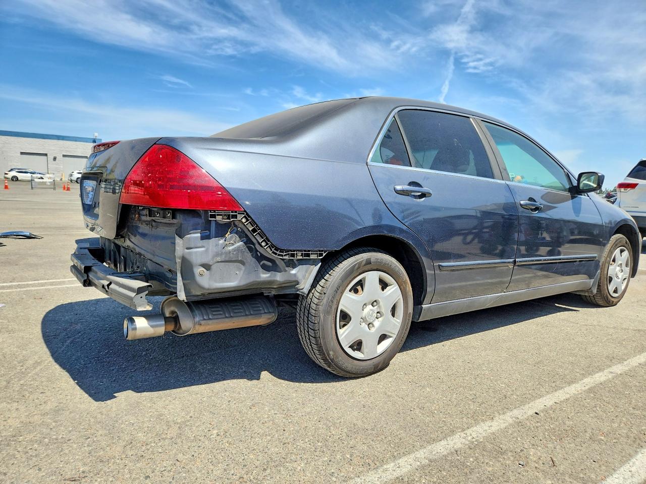2007 Honda Accord Lx Gray vin: 1HGCM56437A034190