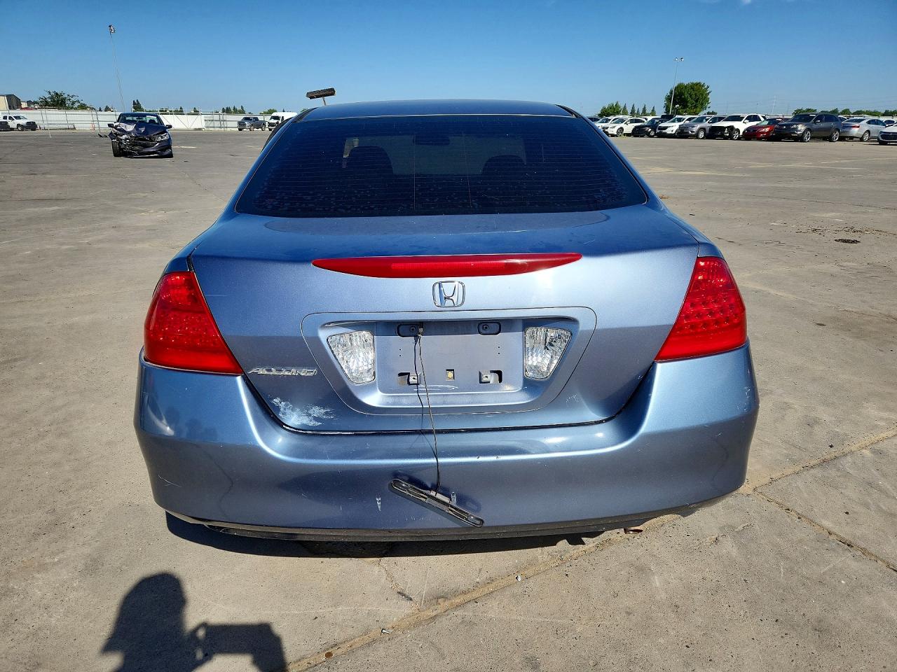 2007 Honda Accord Lx Blue vin: 1HGCM56437A037350