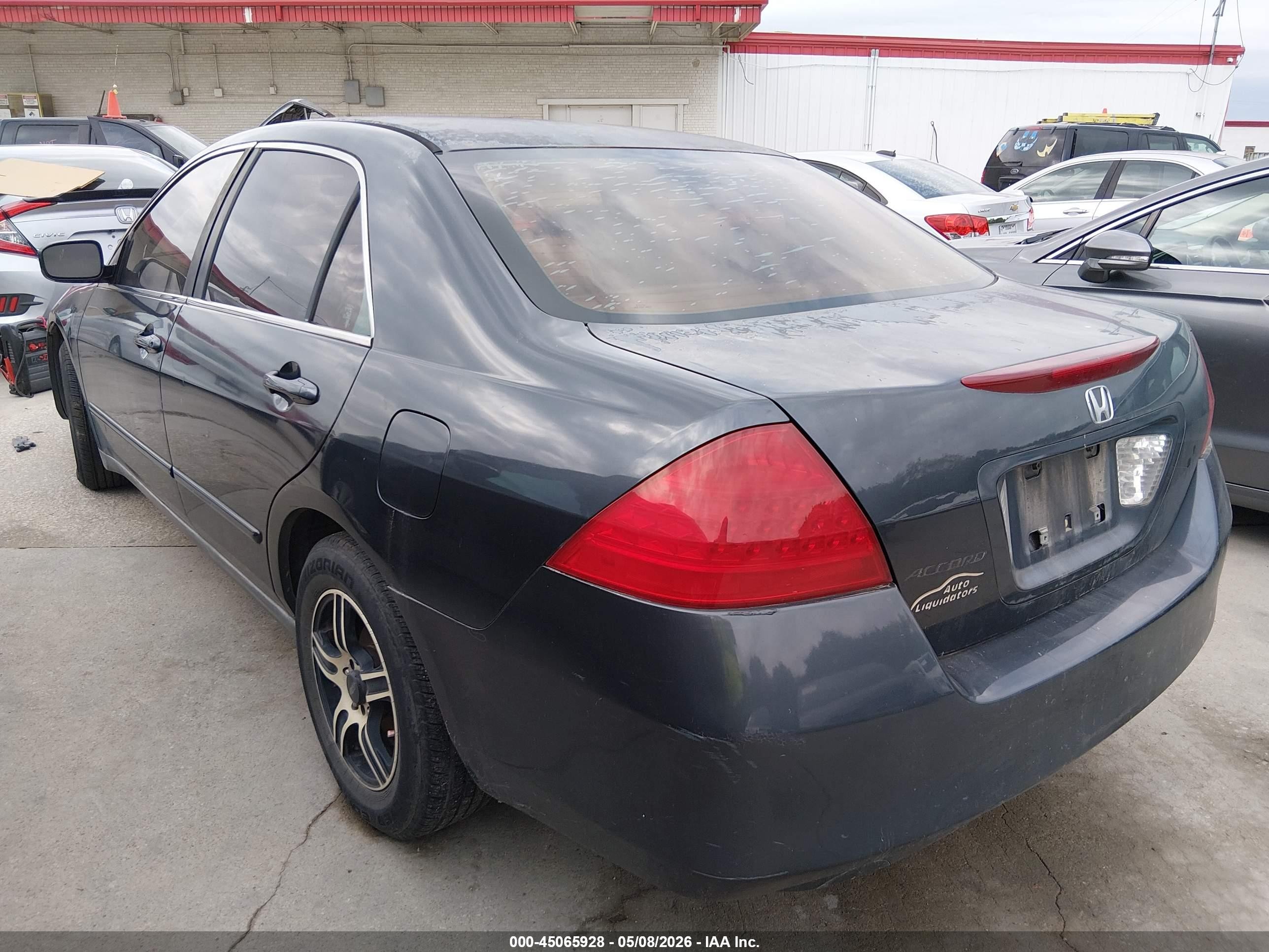 2007 Honda Accord 2.4 Lx Gray vin: 1HGCM56437A043018