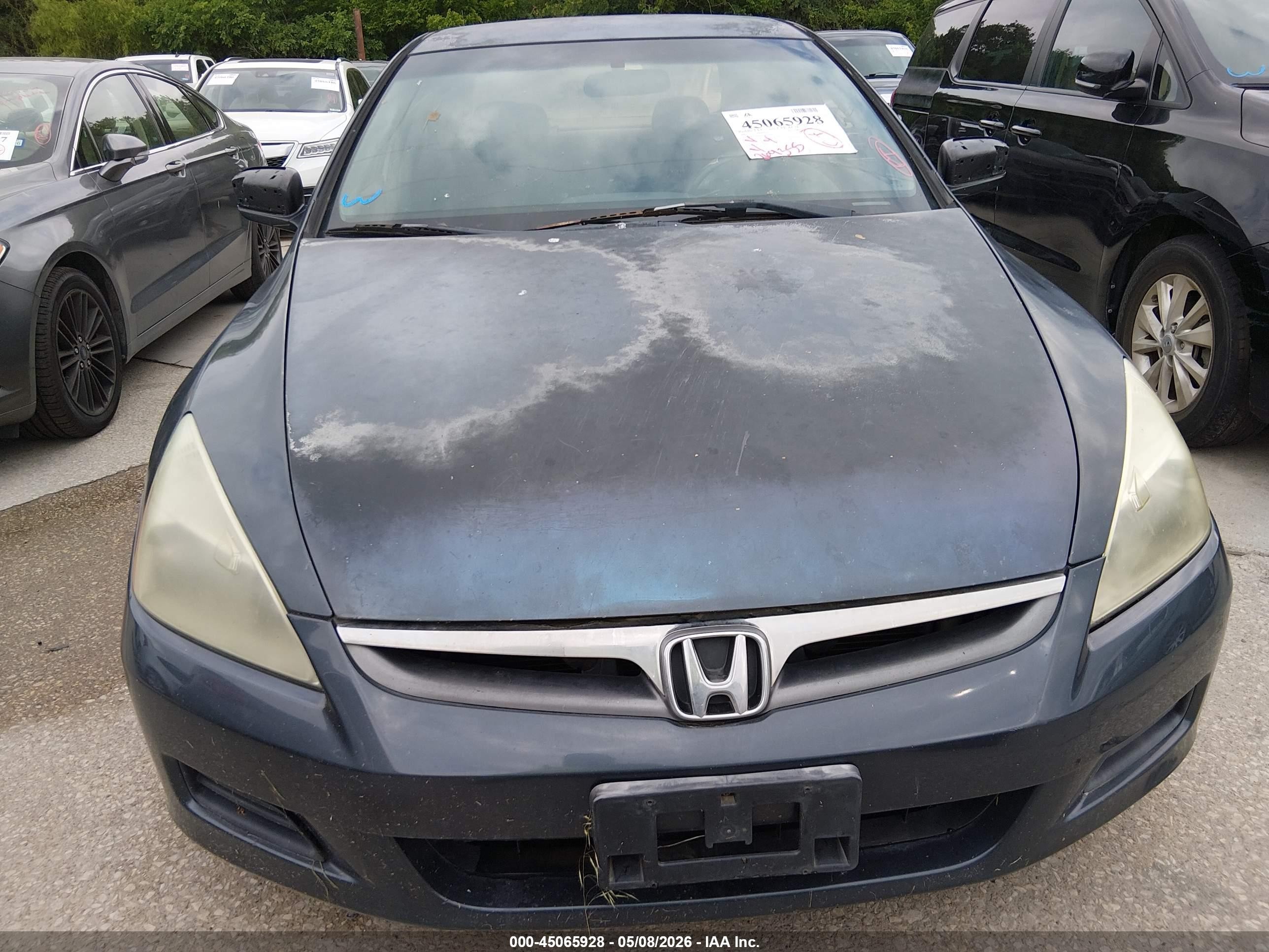 2007 Honda Accord 2.4 Lx Gray vin: 1HGCM56437A043018