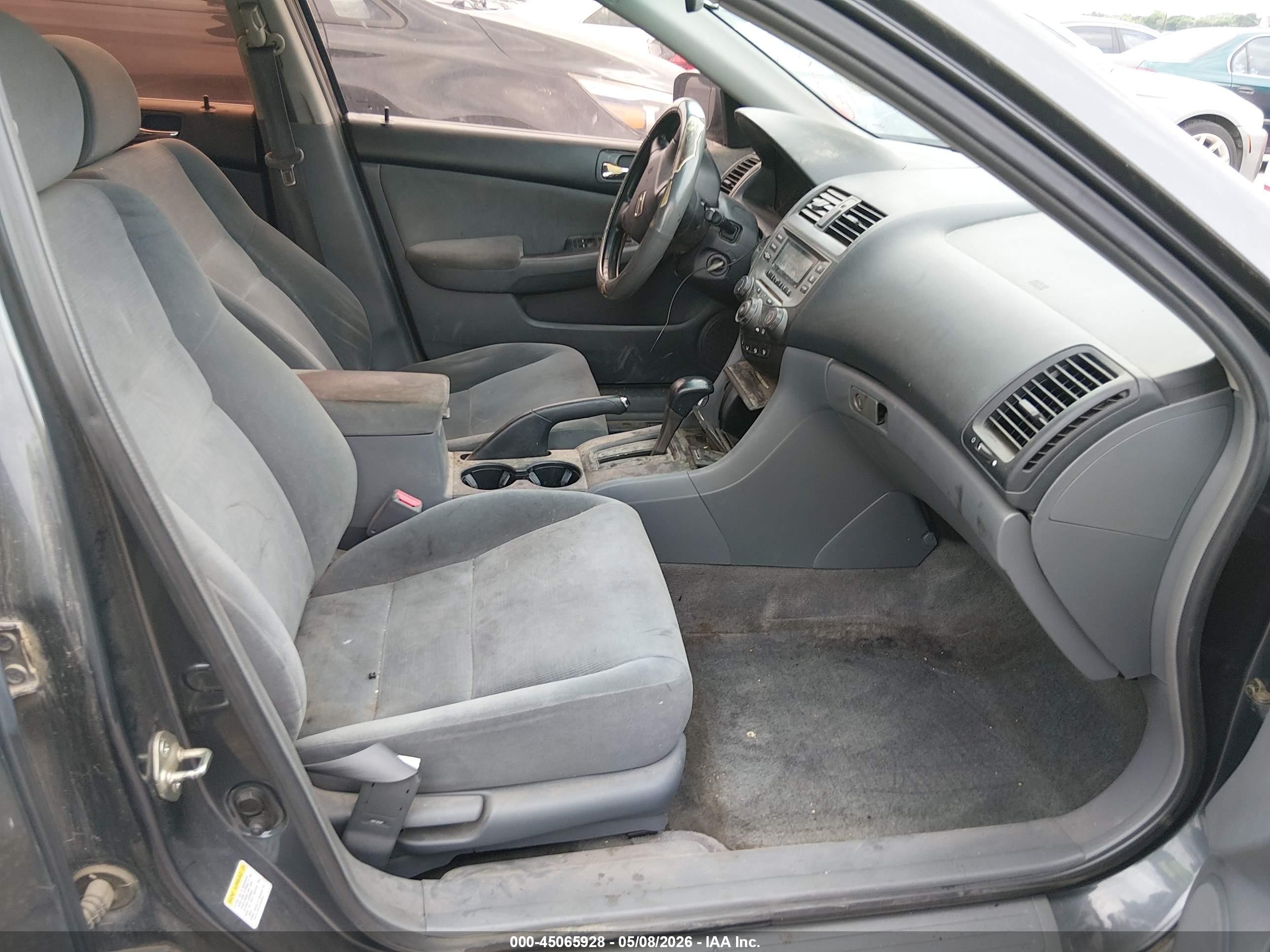 2007 Honda Accord 2.4 Lx Gray vin: 1HGCM56437A043018