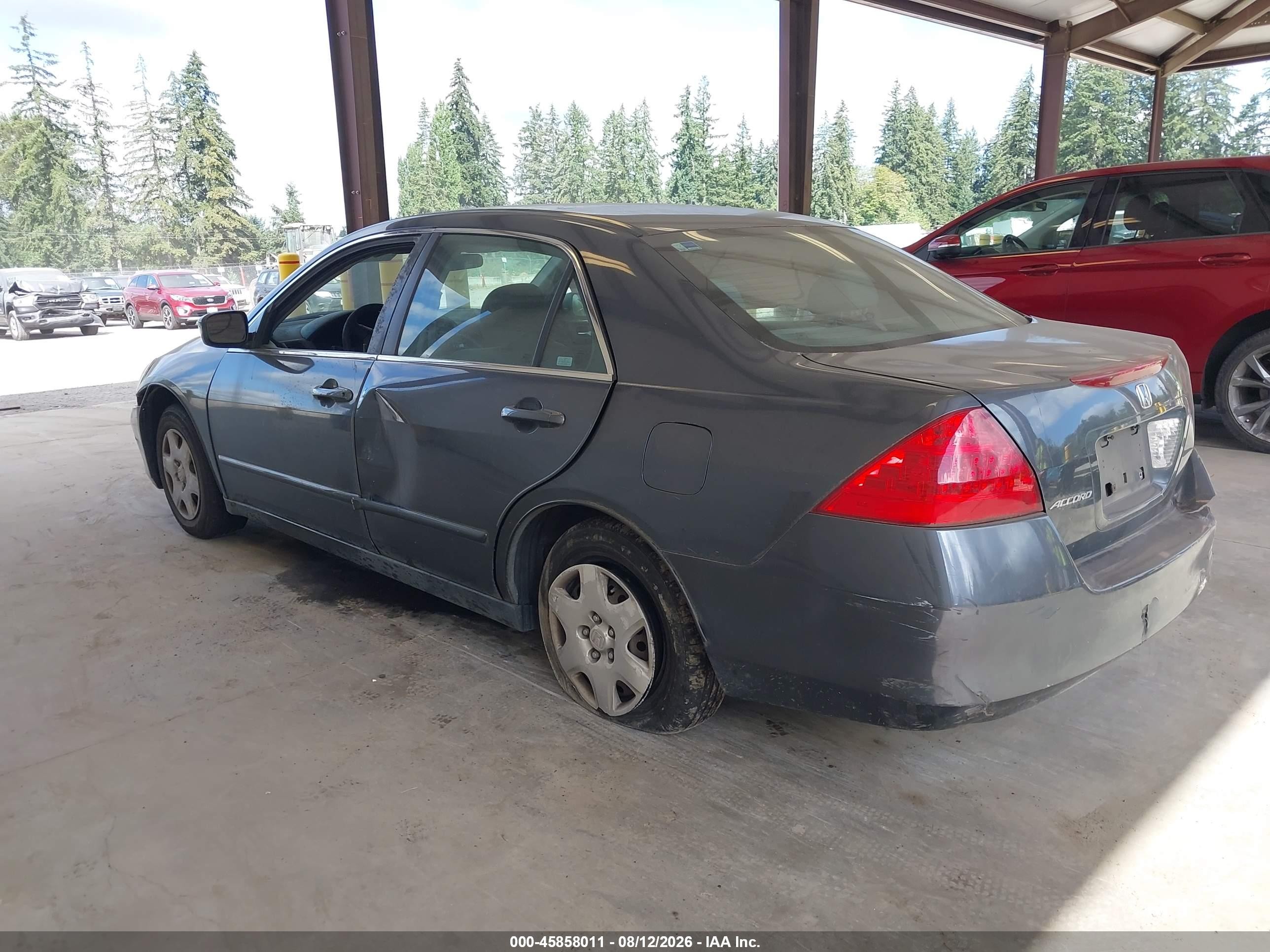 2007 Honda Accord 2.4 Lx Gray vin: 1HGCM56437A051474