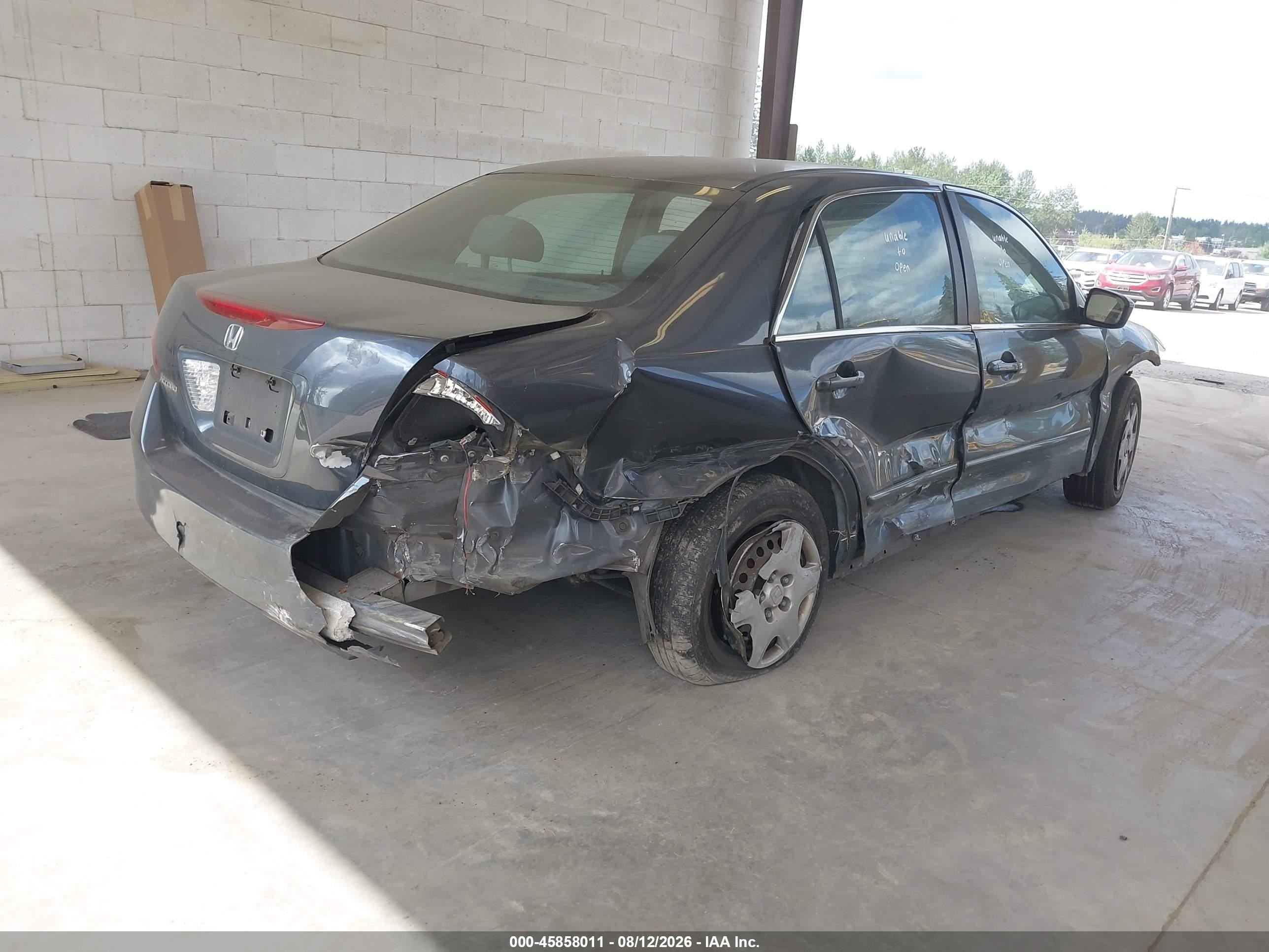 2007 Honda Accord 2.4 Lx Gray vin: 1HGCM56437A051474