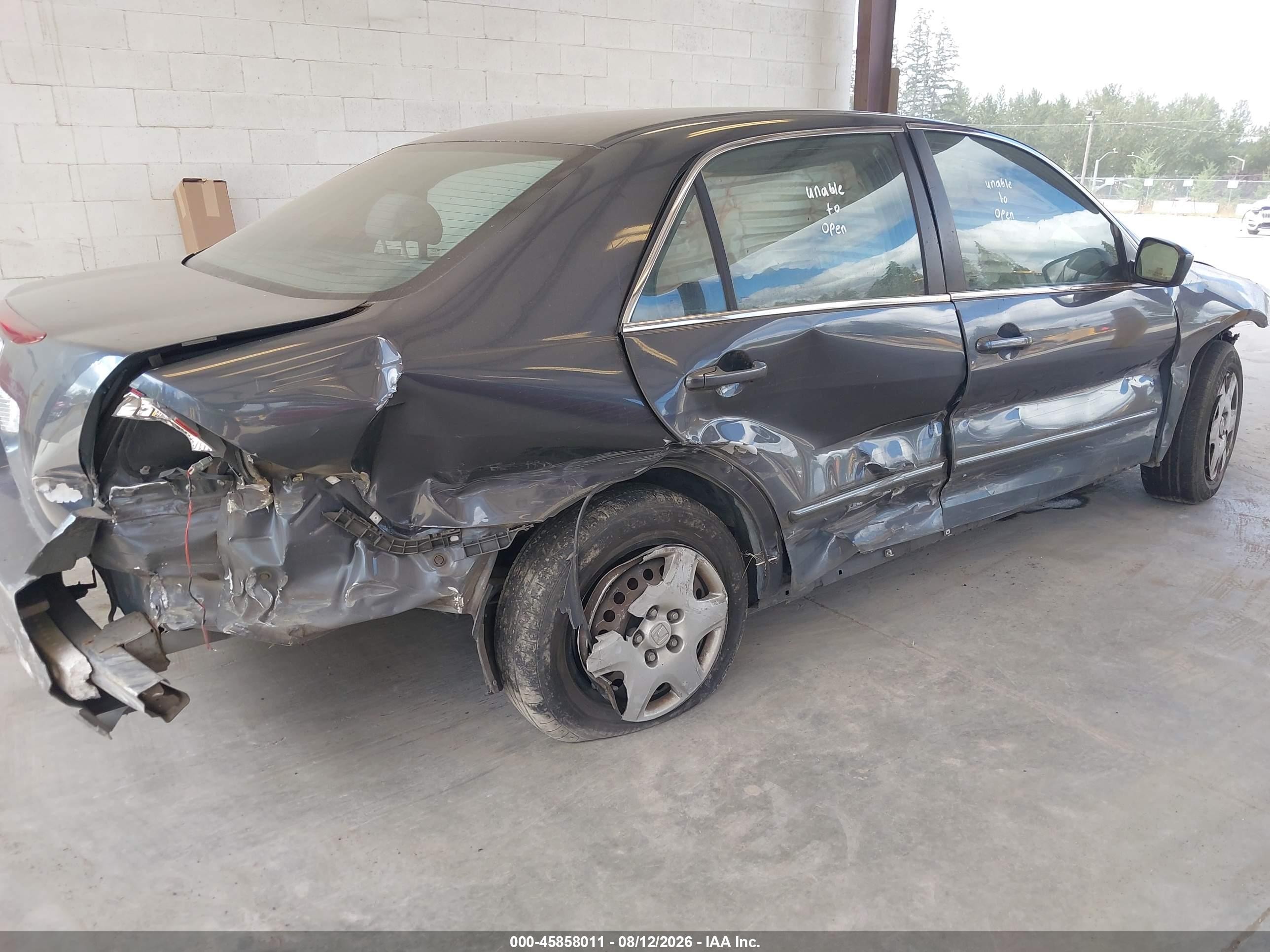 2007 Honda Accord 2.4 Lx Gray vin: 1HGCM56437A051474