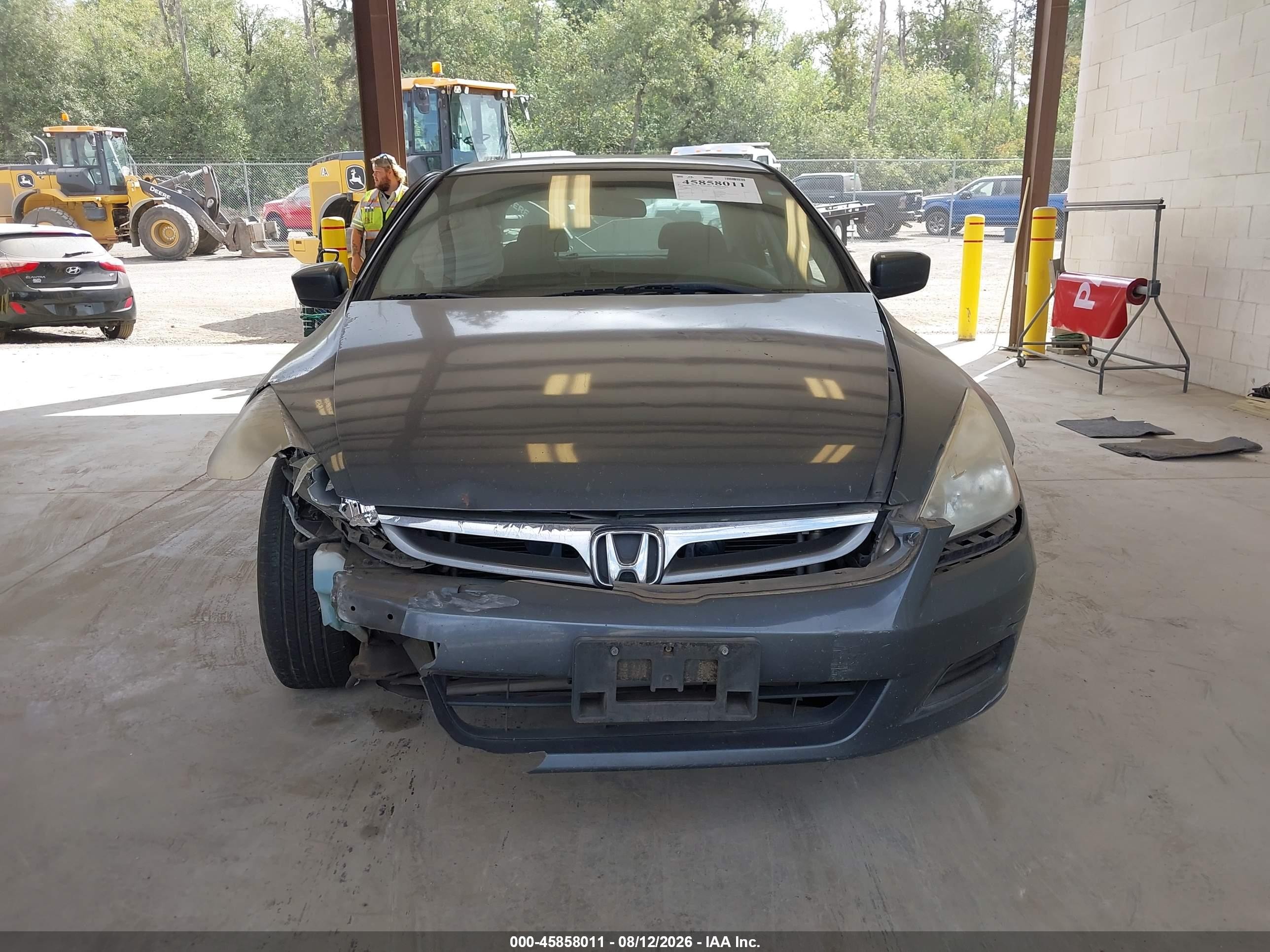 2007 Honda Accord 2.4 Lx Gray vin: 1HGCM56437A051474