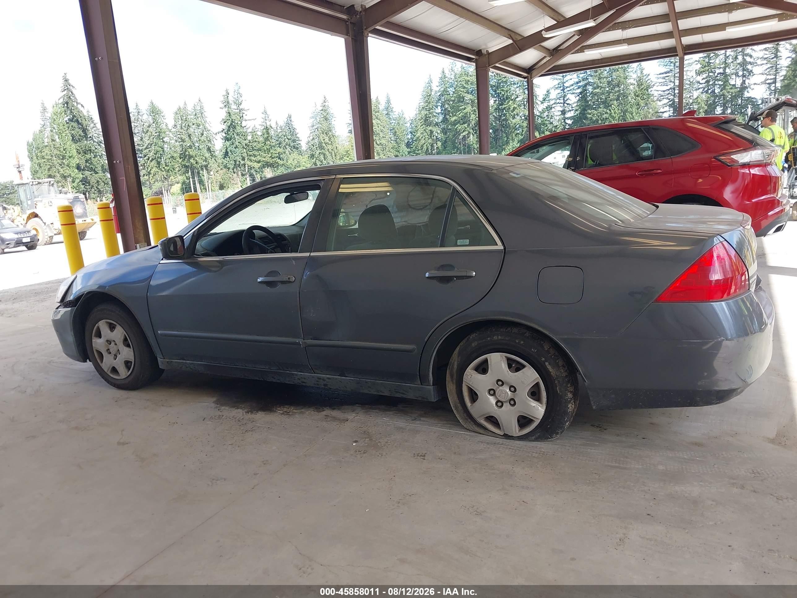 2007 Honda Accord 2.4 Lx Gray vin: 1HGCM56437A051474